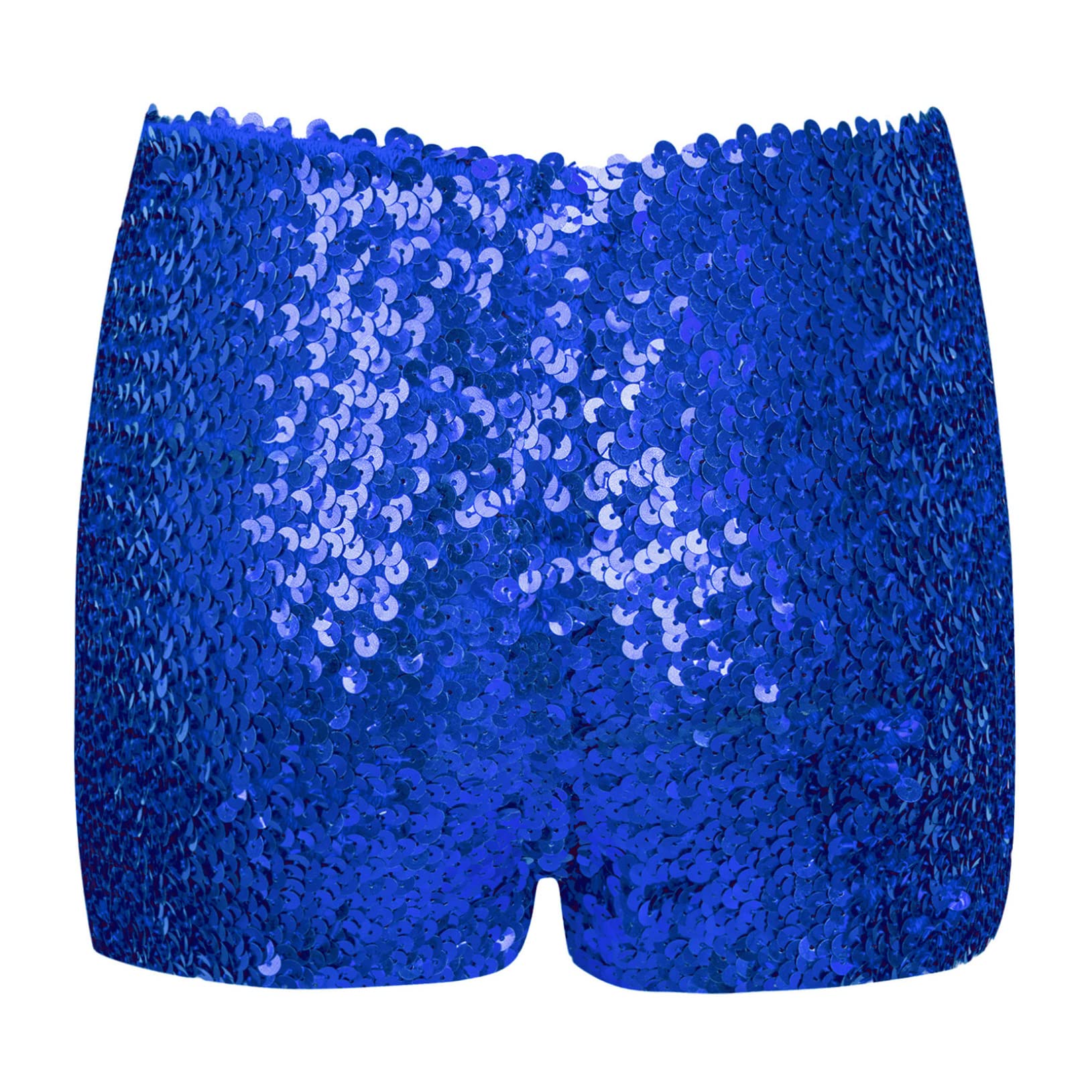 Sparkly Sequin Dance Shorts for Girls - Athletic Gym Shorts for Jazz, Hip Hop & Performance - Perfect for Dance Recitals, Competitions & Practice