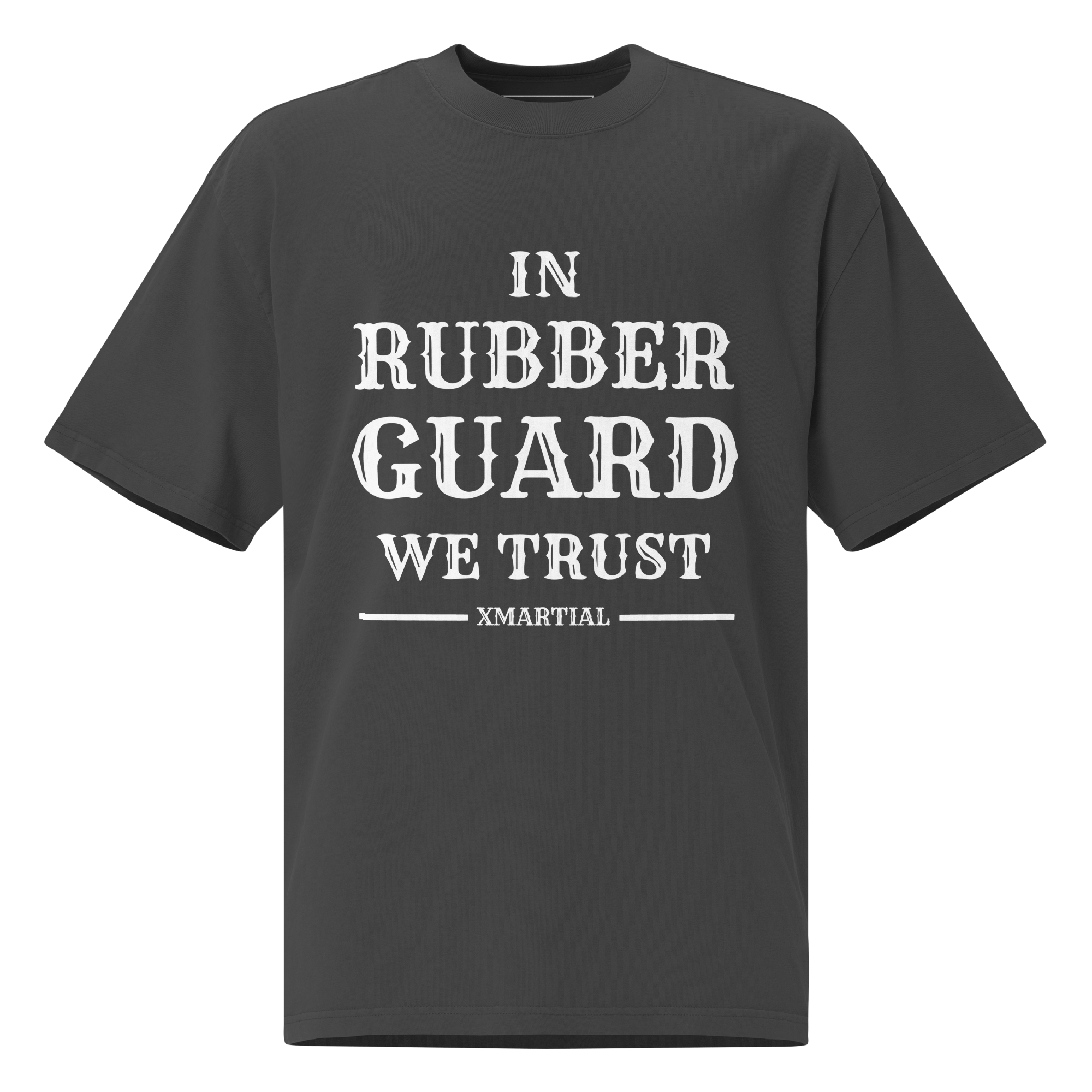 Oversized Jiu Jitsu Shirt - 'In Guard We Trust' Design - Comfortable BJJ Training & Casual Wear for Grappling Enthusiasts