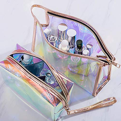 Waterproof Travel Makeup Bag - Portable Zippered Cosmetic & Toiletry Pouch for Women | Perfect for Airplane Carry-on, Gym Essentials & Daily Organizer