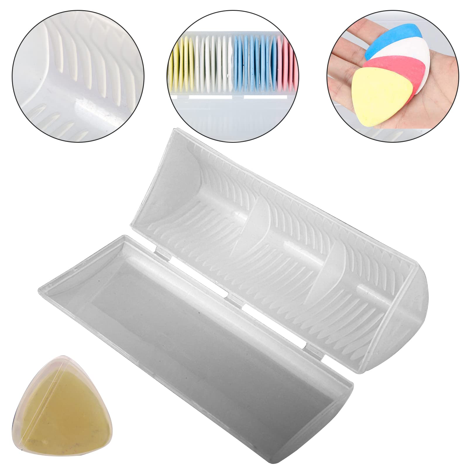 30Pcs Professional Tailor Chalk Set - Triangle Sewing Fabric Chalk & Markers for Quilting, Dressmaking & DIY Crafts - Perfect for Fabric Marking, Pattern Tracing & Sewing Projects