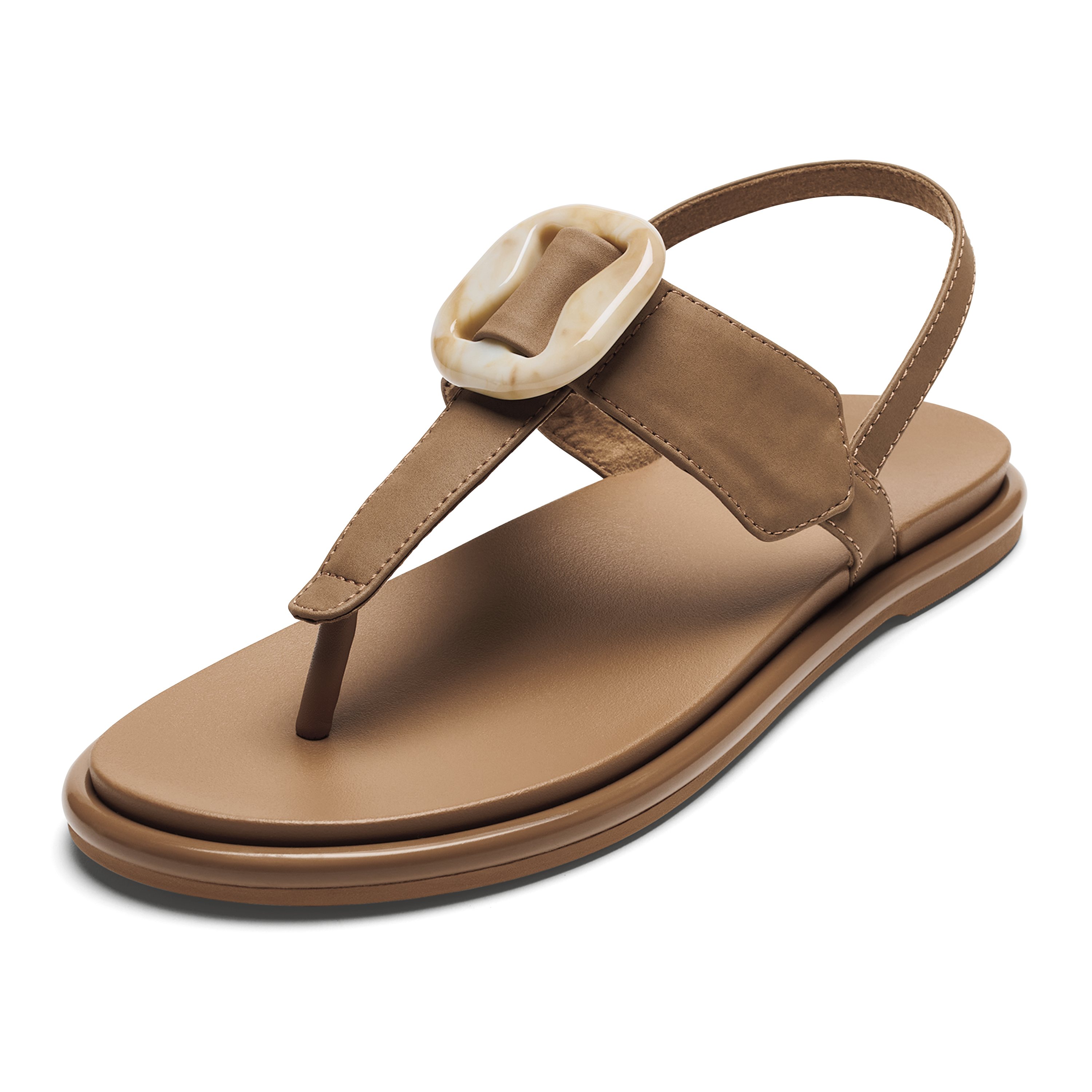 La'i T-Bar Tan / Tan - Premium Quality T-Bar Sandals for Women | Perfect for Beach, Vacation & Summer Outfits