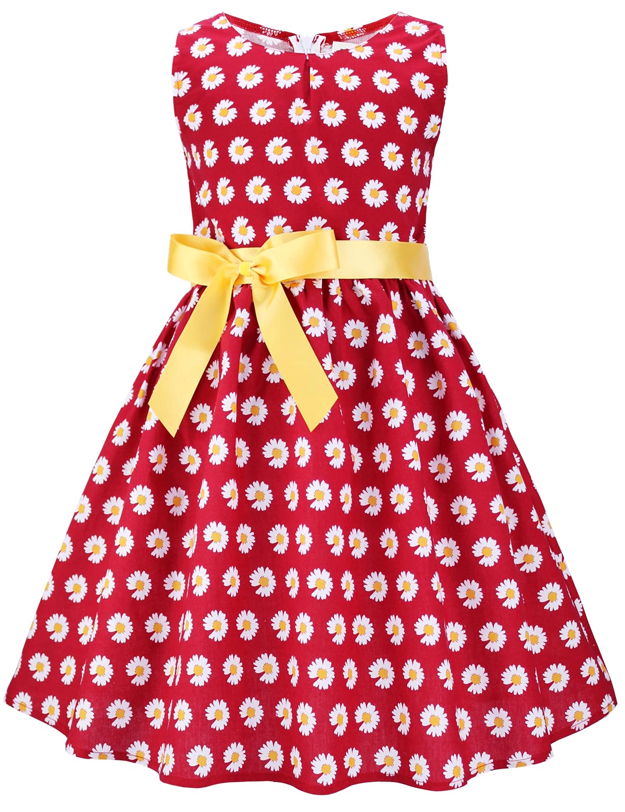 Floral Cotton Girls Summer Dresses - Cute & Comfortable Outfits for Toddler & Kids | Perfect for Playdates, Parties & Outdoor Activities
