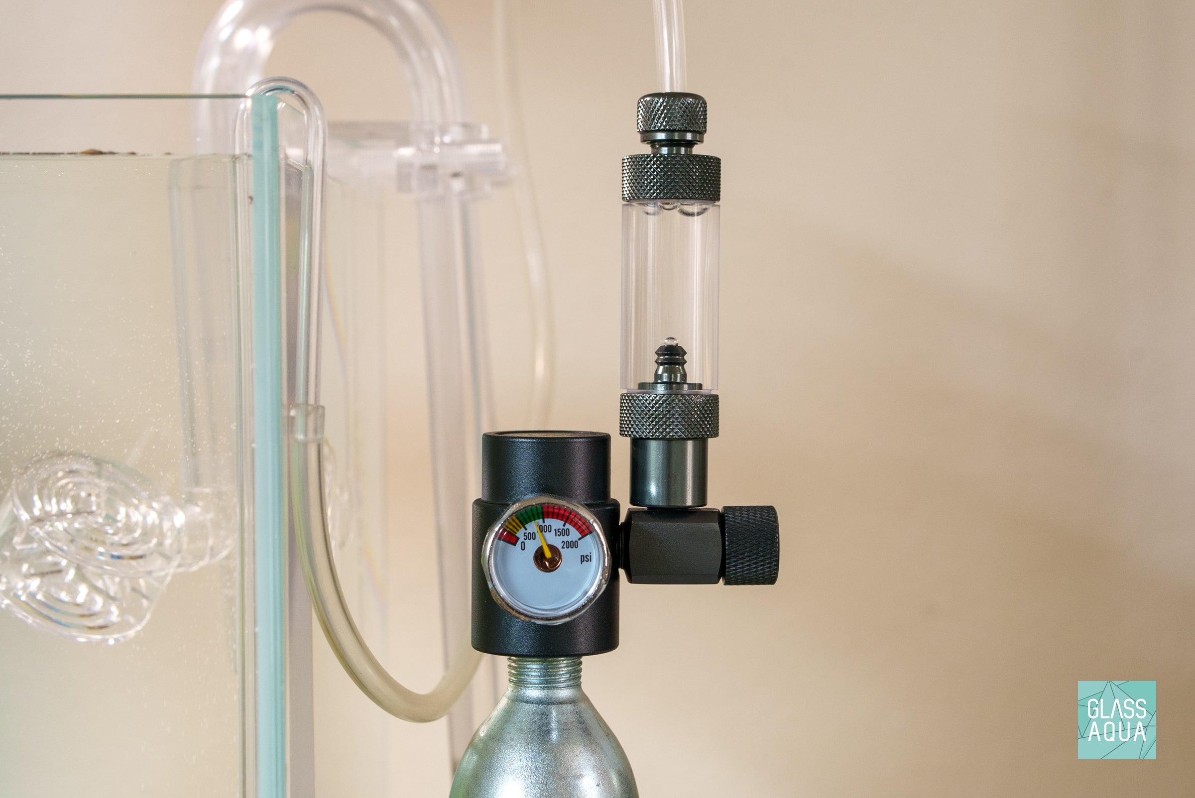 UNS Micro CO2 Bubble Counter for Aquarium Plants - Precise CO2 Measurement for Healthy Planted Tanks | Ideal for Nano Tanks, Aquascaping & Freshwater Aquariums
