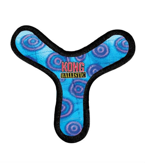 Kong Ballistic Boomerang Dog Toy - Durable Chew Toy for Aggressive Chewers (Assorted Colors) - Perfect for Fetch, Training & Outdoor Play