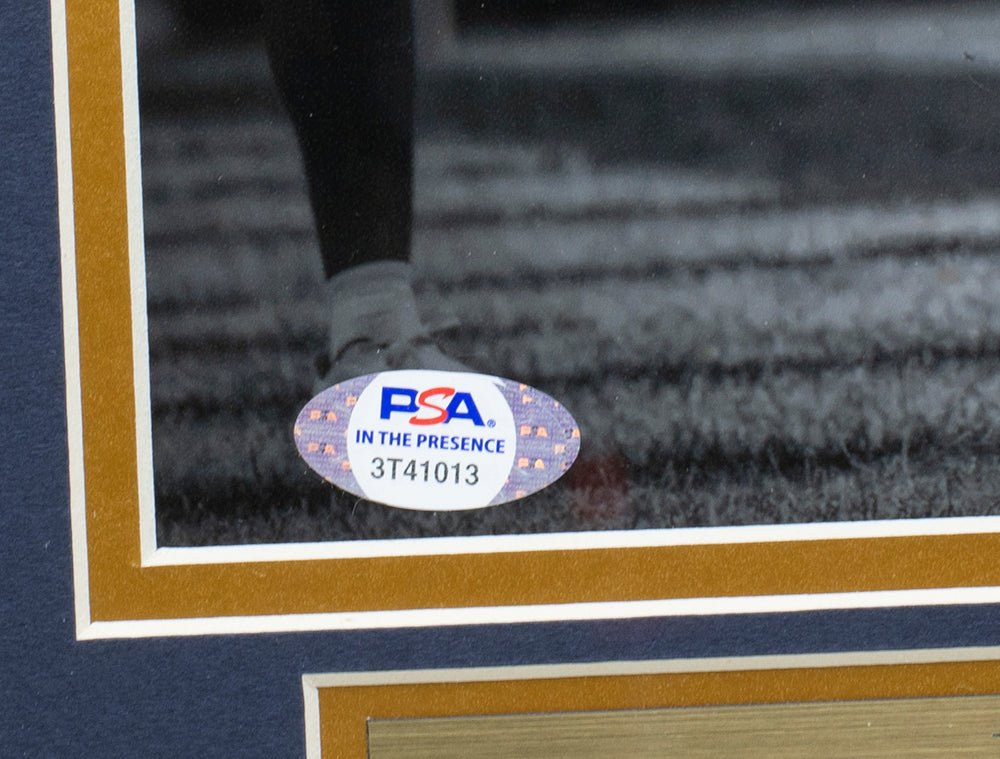 Kevin Austin Jr. Autographed Framed Notre Dame 8x10 Football Photo with PSA Certification - Perfect for Sports Memorabilia Collectors and Fighting Irish Fans