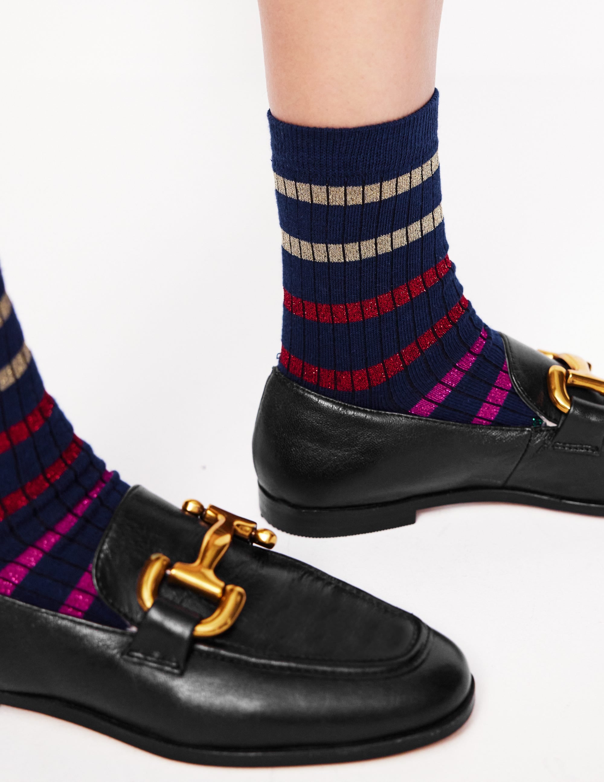 3 Pack Sparkle Socks for Women - Glitter Striped Ankle Socks - Comfortable & Stylish for Party, Dance, or Everyday Wear