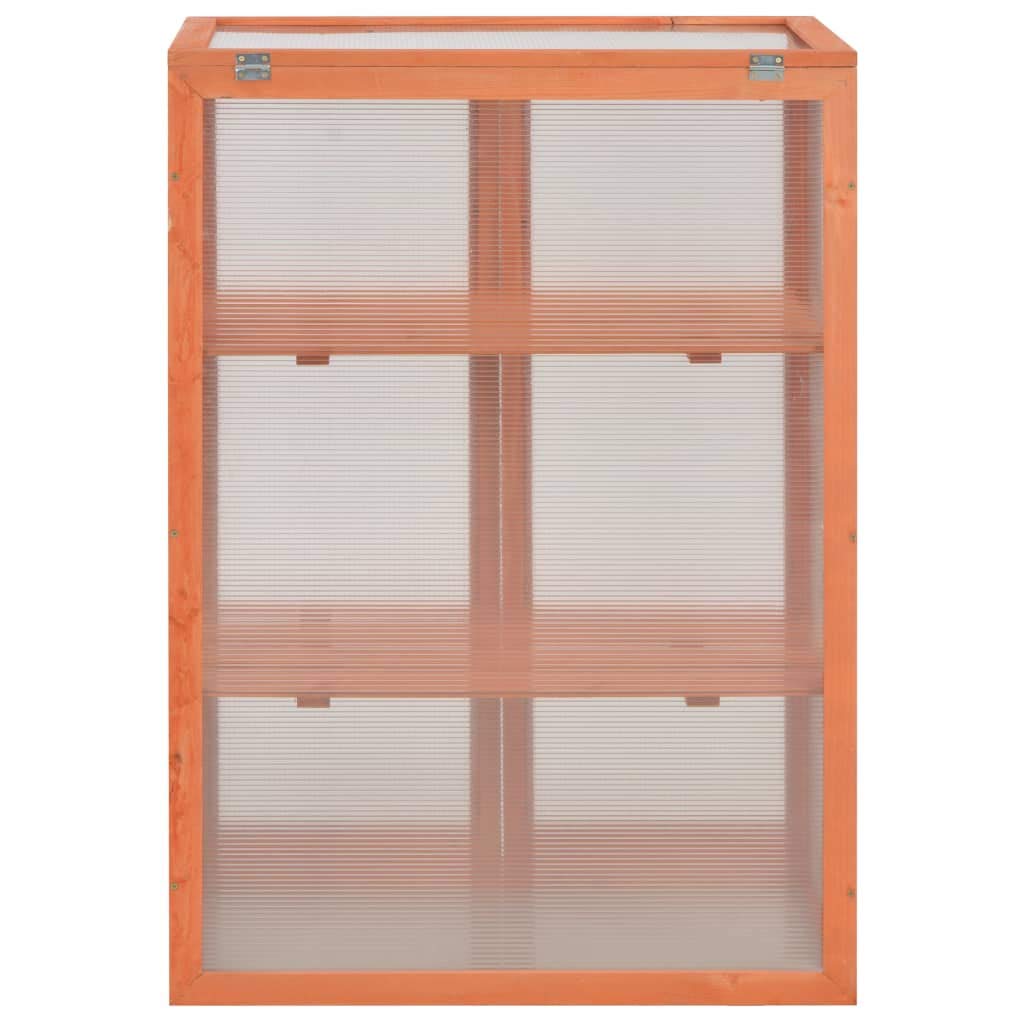 vidaXL Wooden Greenhouse for Garden, Patio, Backyard & Lawn - Cold Frame Plant Growing Greenhouse for Gardening & Outdoor Use - Perfect for Growing Vegetables, Herbs & Flowers