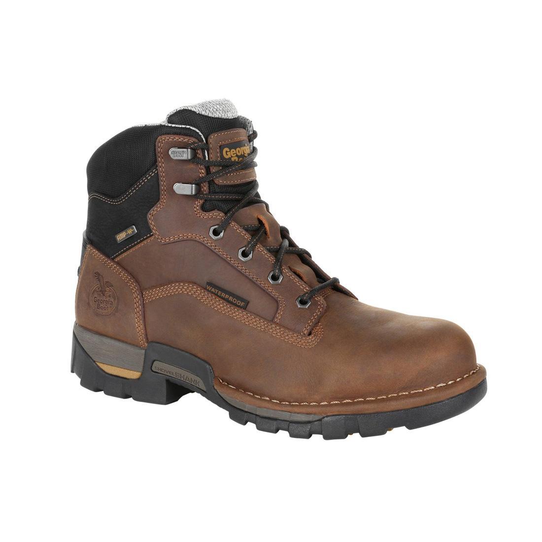 Eagle One Steel Toe Waterproof Work Boots - Men's Safety Shoes for Construction, Warehouse & Outdoor Work - Slip Resistant & Comfortable