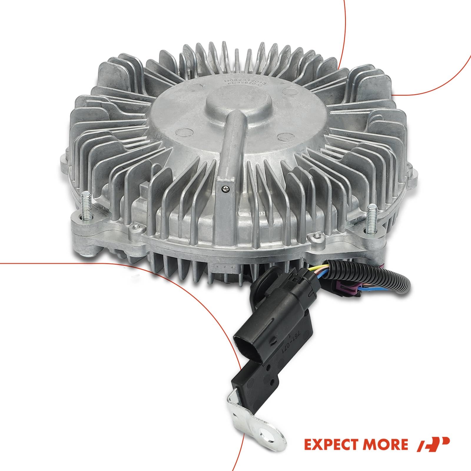 Premium Electronic Radiator Cooling Fan Clutch for Ford F-250/F-350/F-450/F-550 Super Duty (2011-2014) 6.7L Turbo Diesel - Heavy Duty Cooling Solution for Off-Road & Towing