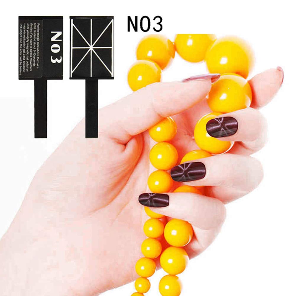 11 PCS Magnetic Nail Art Kit - Magnet Stick, Pen & Plates for 3D Cat Eye Gel Polish | DIY Manicure Tools for Professional Salon & Home Nail Designs