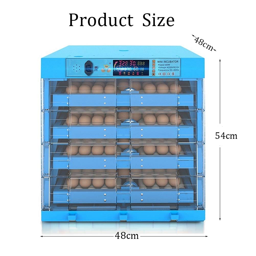 Automatic Egg Incubator with Turning & Humidity Control - 256 Egg Capacity for Chicken, Duck, Dove & Quail - Large Poultry Hatcher with Smart Display - Perfect for Farm, Backyard & Homestead Use