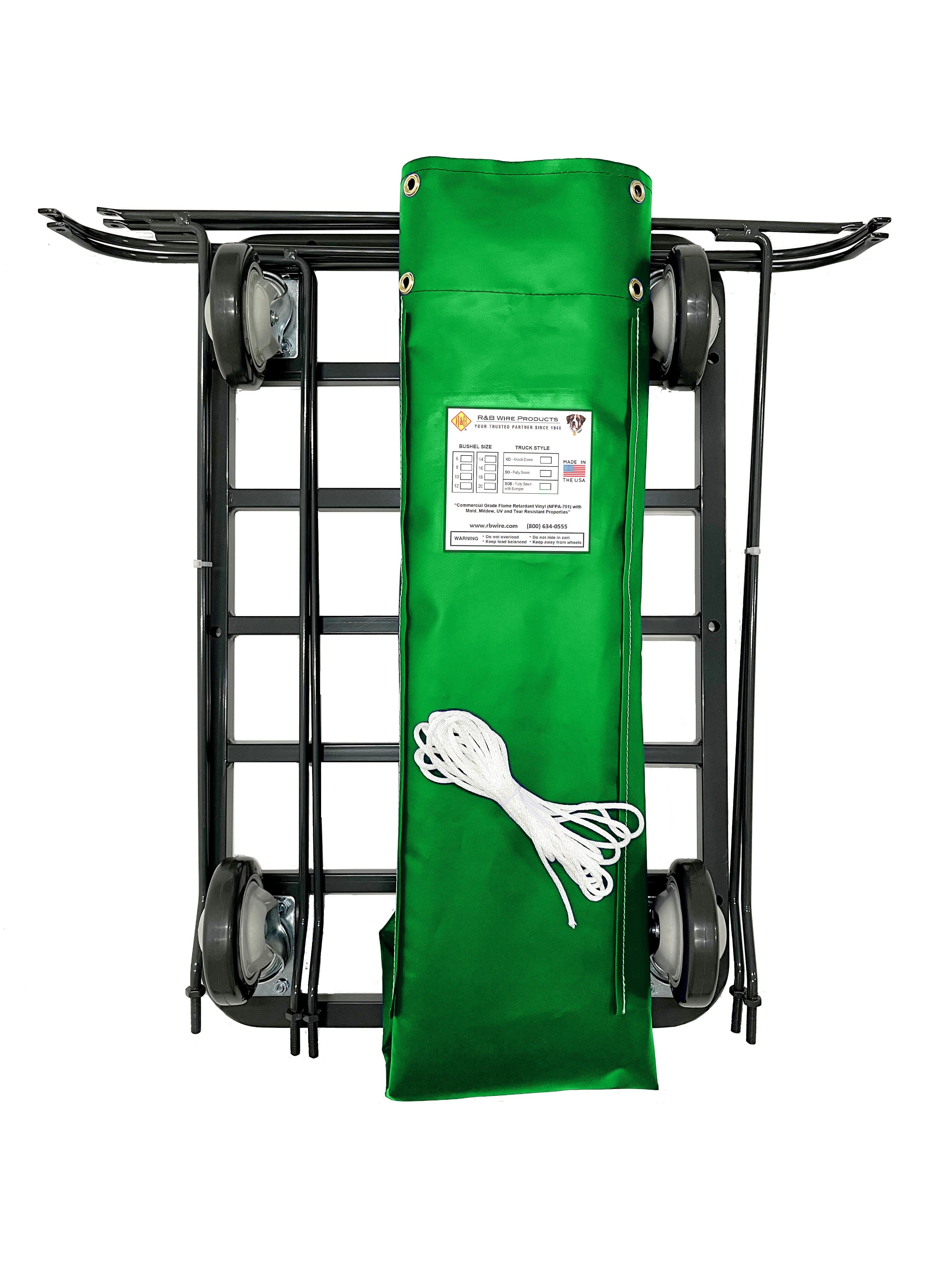 UPS/FEDEX Approved 12 Bushel Basket Truck - Heavy Duty Utility Cart for Warehouse, Grocery Store & Shipping Dock Use