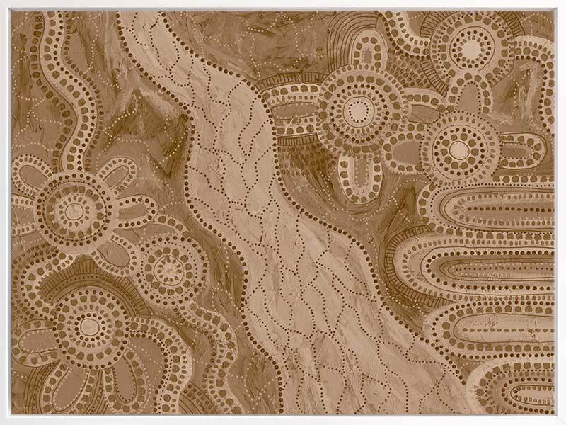 Bila IV Brown Canvas Art Print - Modern Abstract Wall Decor for Living Room, Bedroom & Office - Perfect for Home & Office Decor
