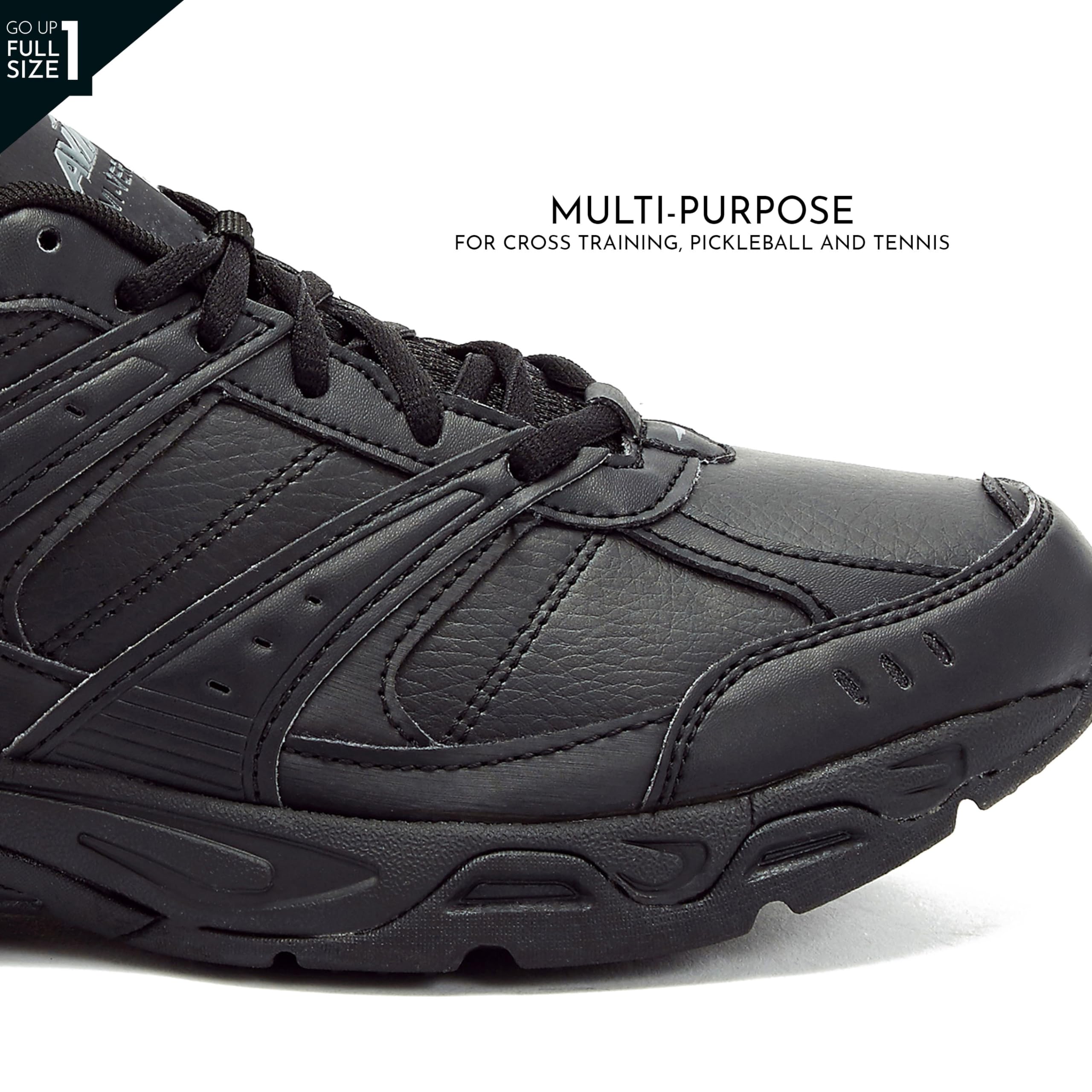 Avia Avi-Verge Men's Athletic Sneakers - Breathable Cross Training Shoes for Tennis, Pickleball & Walking | Wide & Extra Wide Width Sizes 7-16 | Perfect for Gym, Court & Casual Wear