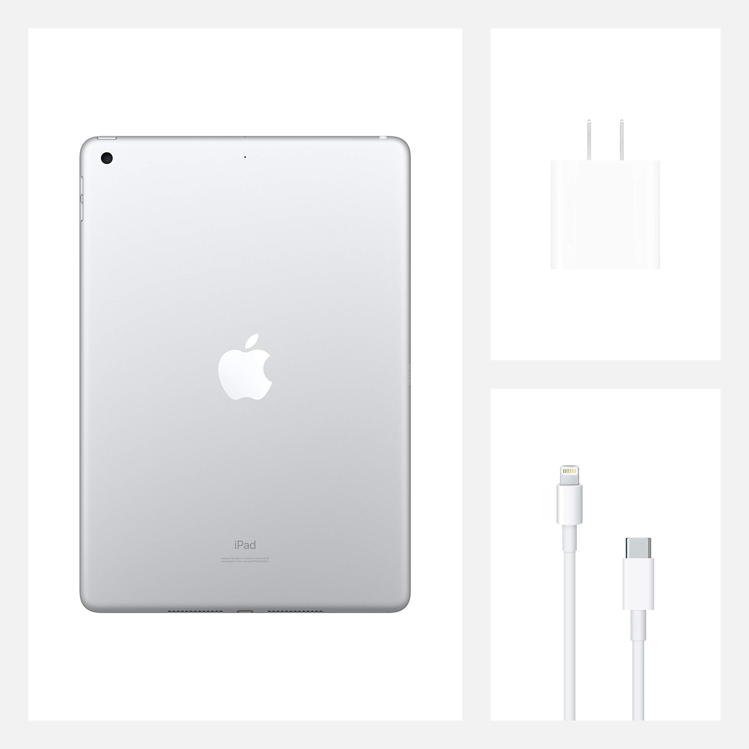 2020 Apple iPad 10.2-inch Wi-Fi 128GB Silver (Renewed) - Premium Refurbished Tablet for Work, School & Entertainment | Fast Performance, Stunning Retina Display