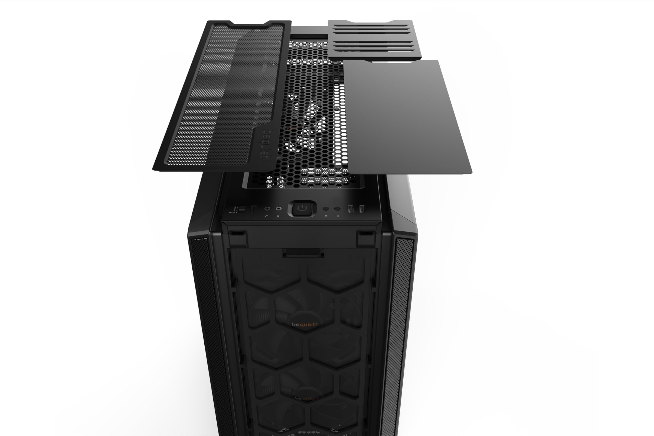 be quiet! Silent Base 802 ATX Mid Tower PC Case - 3 Pre-Installed Pure Wings 2 Fans, Soundproof Design, Black (BG039) | Perfect for Quiet Gaming & Office Workstations