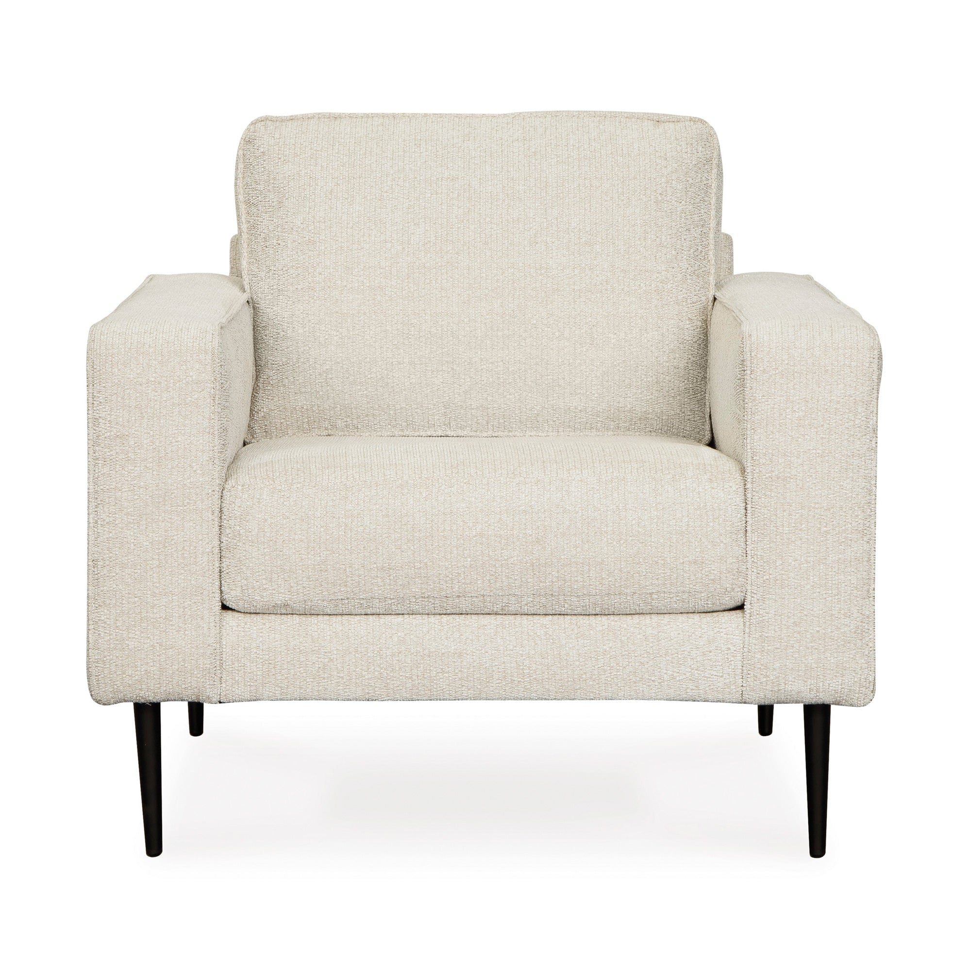 Premium Hazela Cream Upholstered Accent Chair - Soft Fabric Lounge Chair for Living Room, Bedroom & Office - Stylish Comfortable Seating for Relaxing & Decor