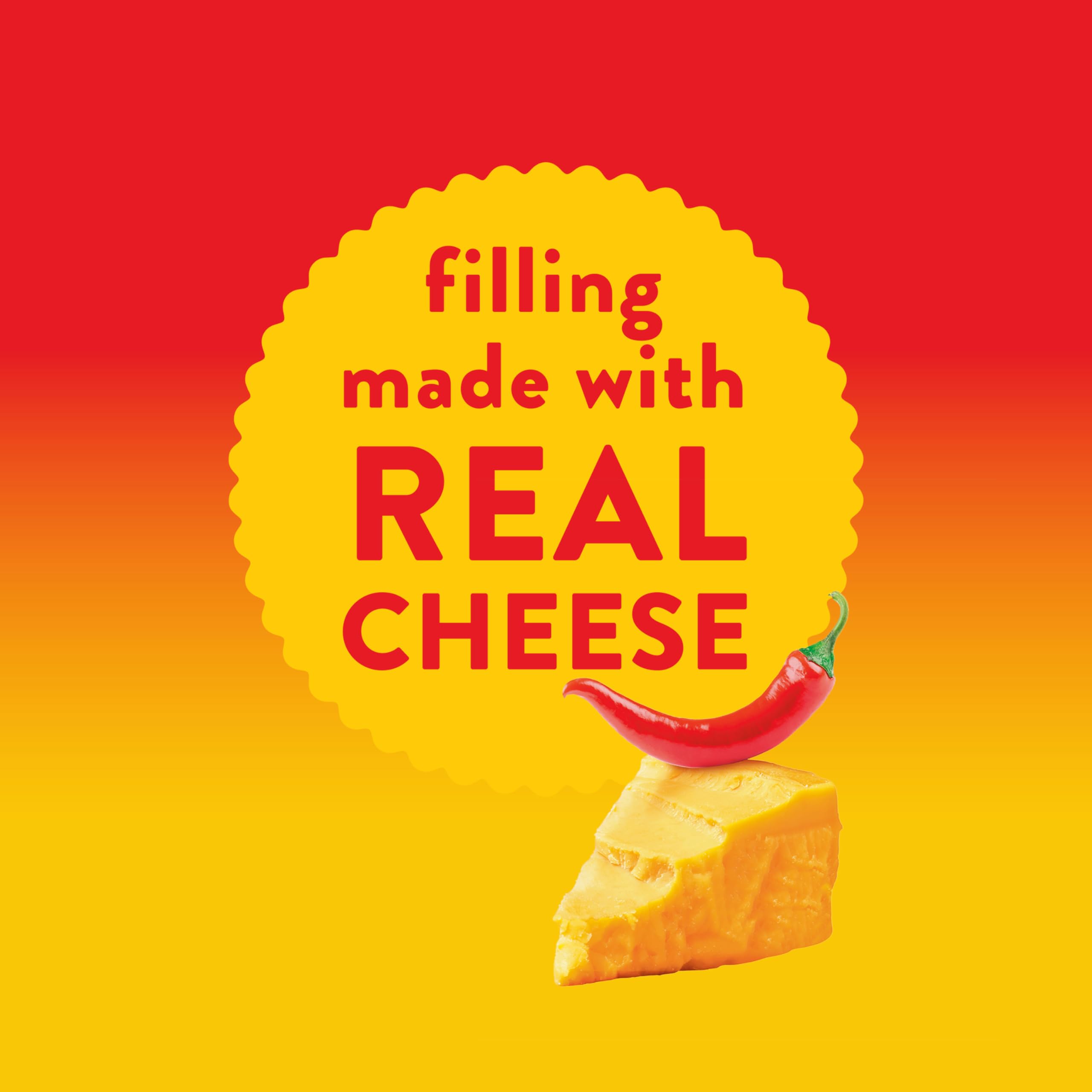 Spicy Queso Sandwich Crackers | RITZ Bits Bulk Snacks for Kids & Adults | 12 Pack (3 oz Bags) | Perfect for School Lunch, Office Snacks & On-the-Go Munching