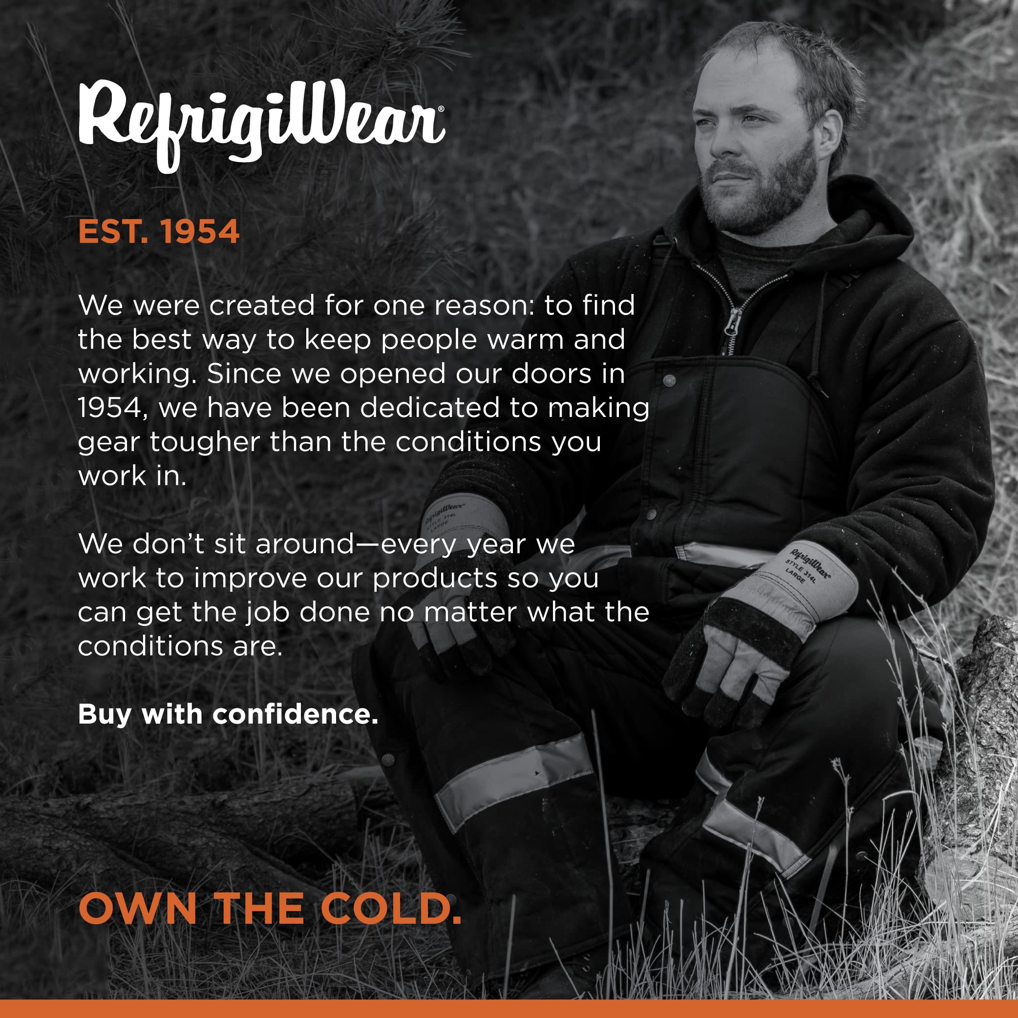 RefrigiWear Iron-Tuff High Visibility Insulated Bib Overalls for Extreme Cold -50°F | Winter Workwear for Construction, Hunting & Outdoor Jobs | Durable Thermal Coveralls with Enhanced Safety Features