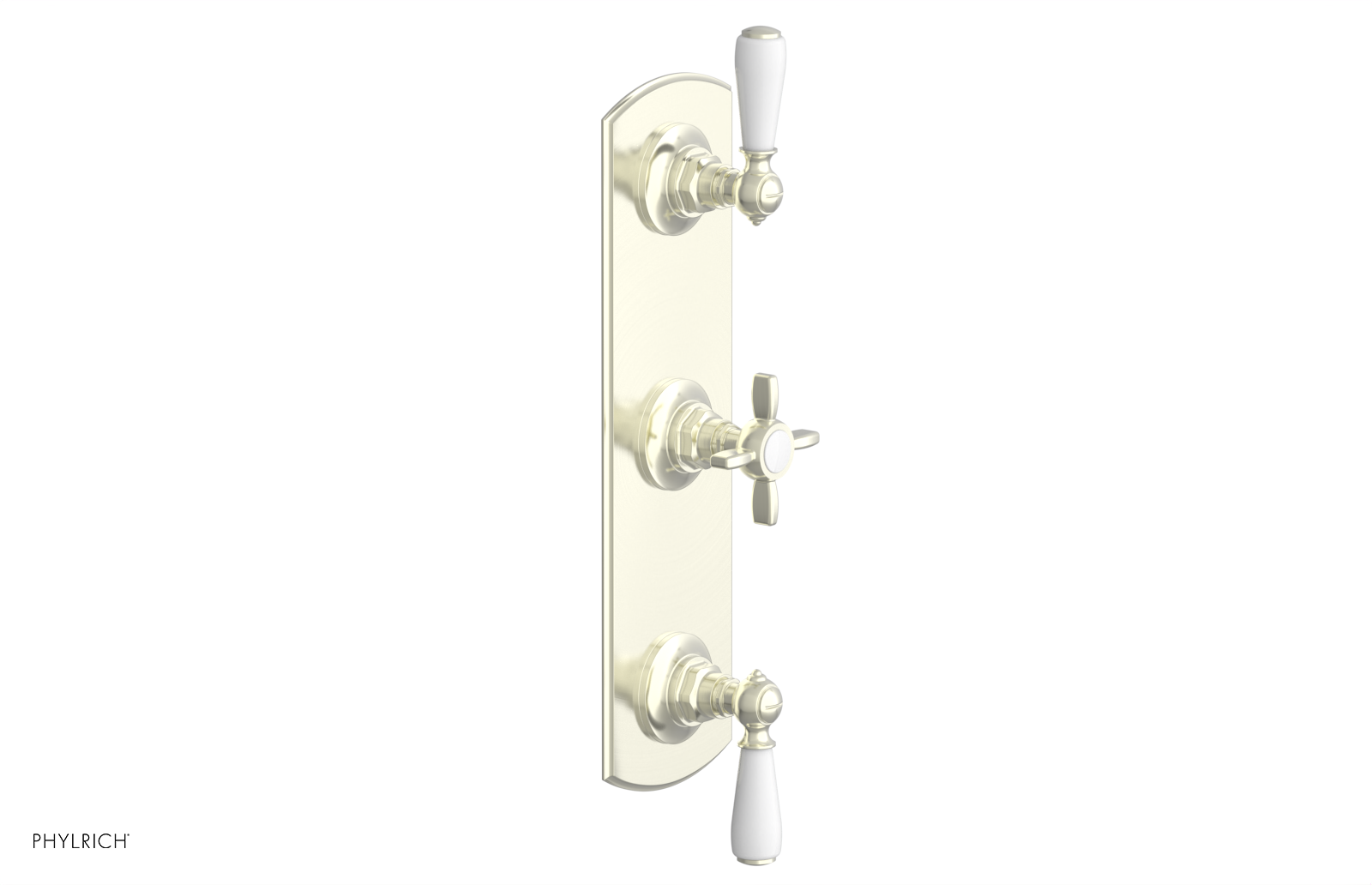 Jamestown Thermostatic Shower Valve with Dual Volume Control - White Accents (Model 4-740) | Perfect for Modern Bathroom Renovations & Spa-Like Shower Experiences