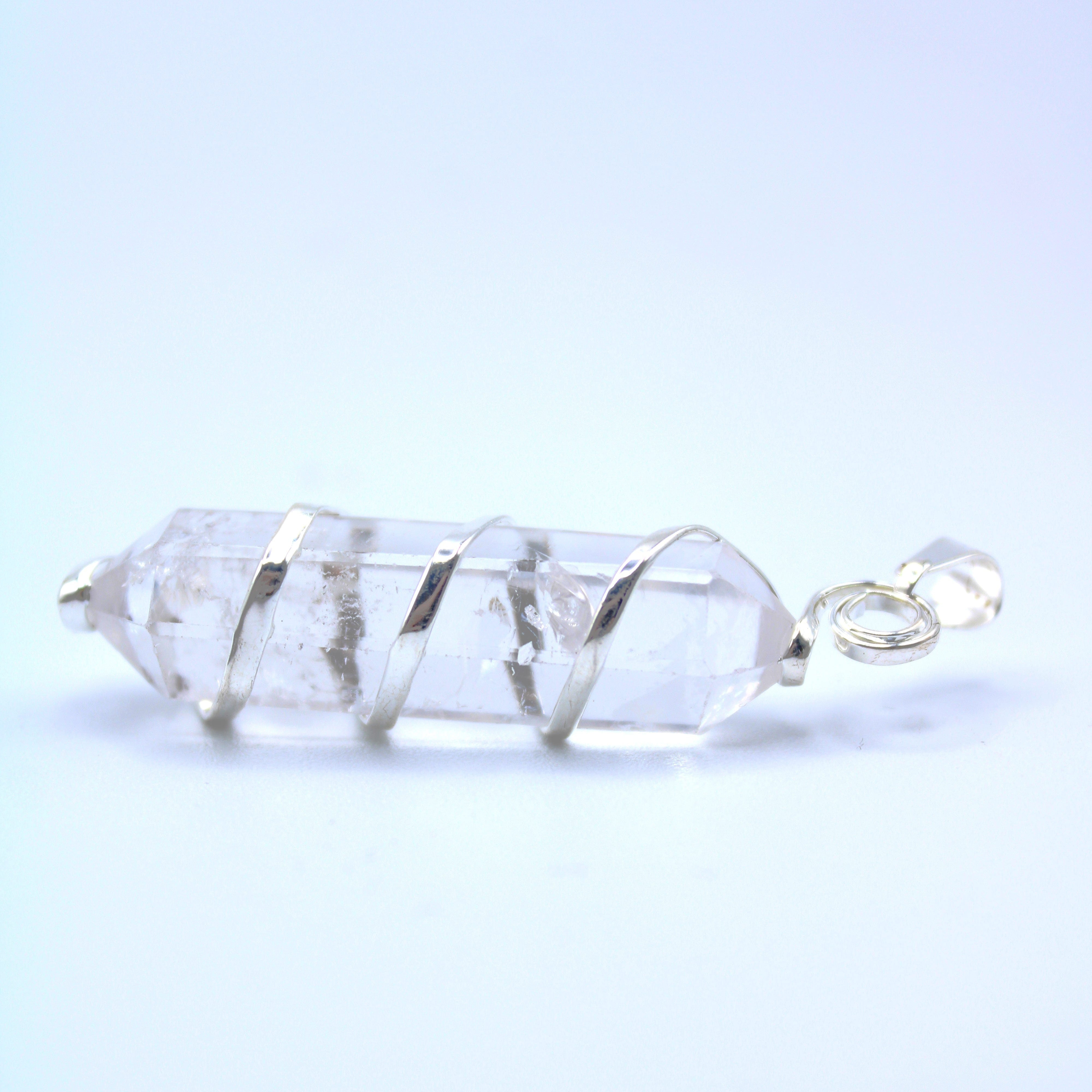 Double Terminated Quartz Point Pendant Necklace - Natural Healing Crystal Jewelry for Meditation, Energy Work & Spiritual Gifts