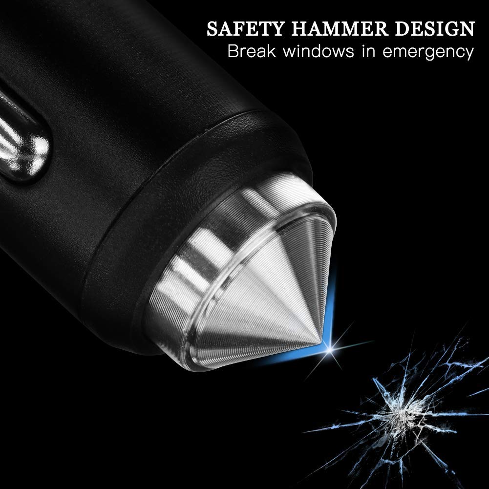 Dual USB Car Charger Fast Charging - SAVORI Bling Rhinestone Crystal Car Adapter for iPhone Xs Max/X/Plus, iPad Pro/Mini, Samsung Galaxy - Perfect for Road Trips & Daily Commute