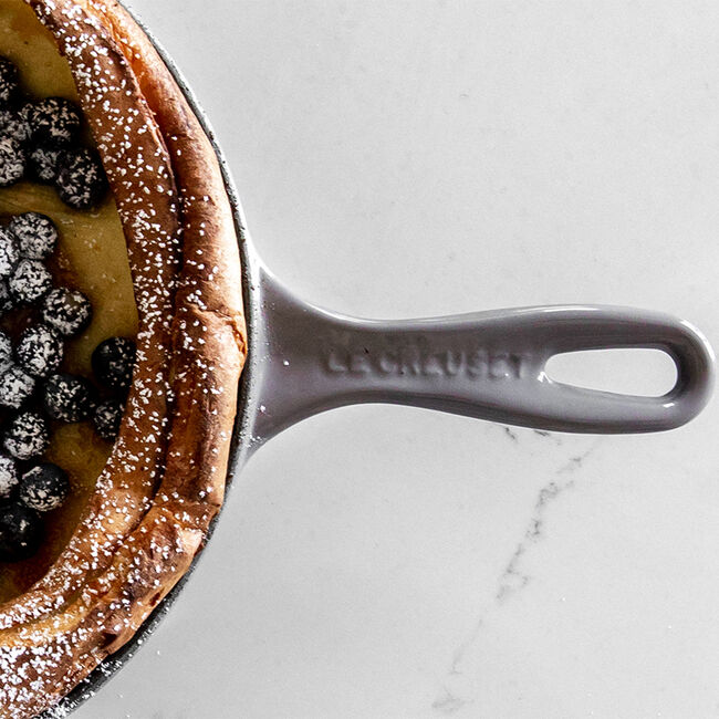 Le Creuset 10.25 Inch Cast Iron Skillet with Iron Handle - Meringue Color | Perfect for Searing, Baking & Stovetop to Oven Cooking