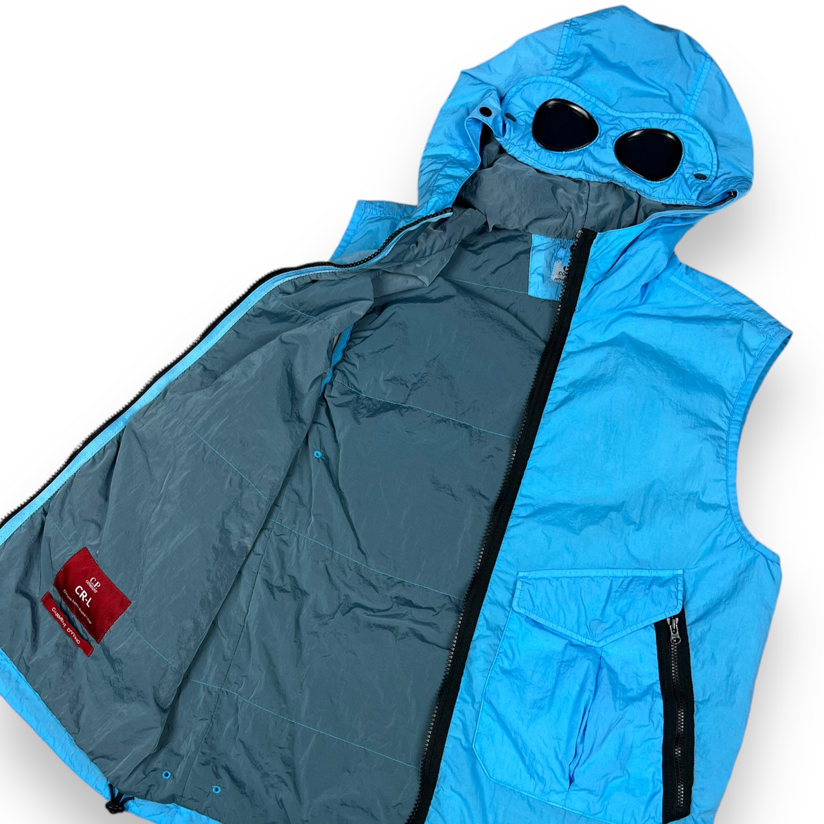 CP Company Junior CR L Goggle Gilet - Kids' Winter Vest with Goggles for Outdoor Snow Sports & Cold Weather Adventures