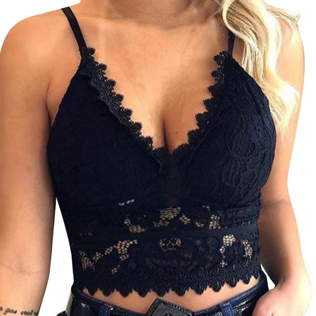 Push Up Wireless Bras for Women - No Underwire Comfort, Plus Size Lingerie, V-Neck Camisole & Sexy Crop Top - Perfect for Everyday Wear, Date Nights & Layering Under Clothes