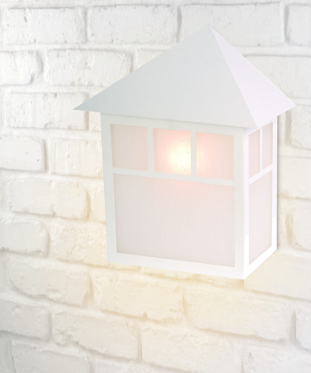 11H Artisan 1-Light Textured White Outdoor Wall Sconce - Weatherproof Exterior Lighting for Porch, Patio, Garden & Entryway