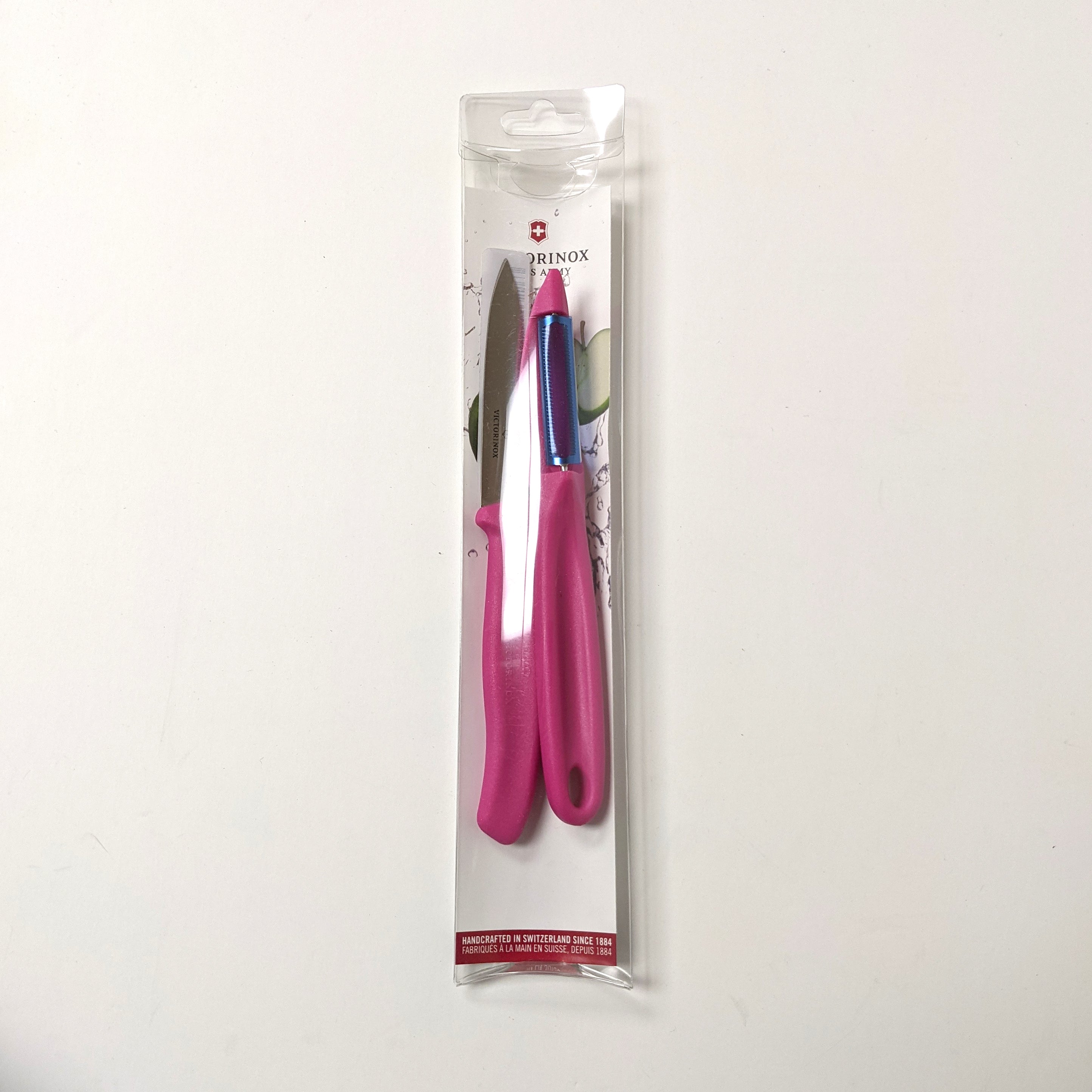Victorinox Paring Knife & Peeler Set with Ergonomic Pink Handle - Sharp Stainless Steel Kitchen Tools for Peeling, Slicing & Food Prep - Perfect for Home Chefs & Cooking Enthusiasts