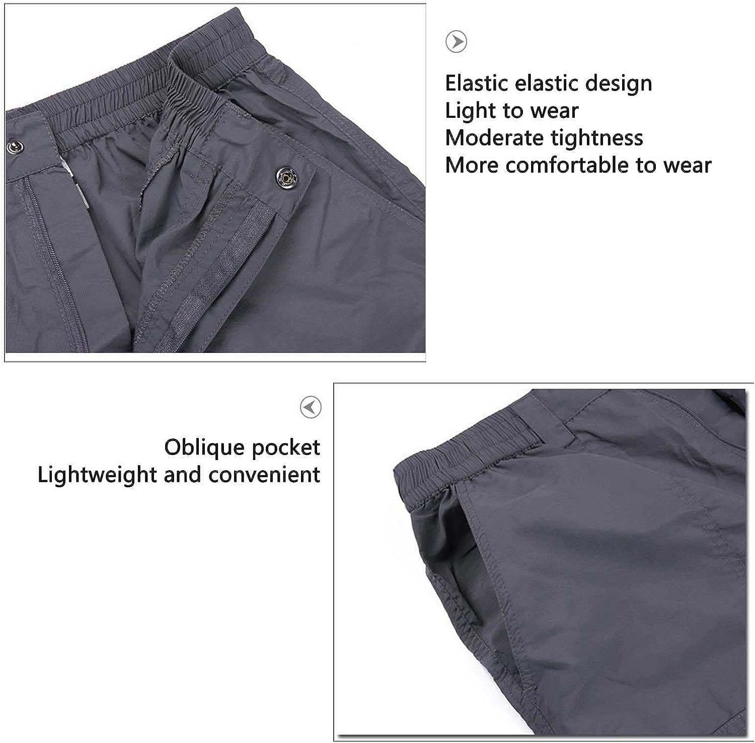 FEECOZ Men's Quick Dry Convertible Hiking Pants - Outdoor Cargo Pants with Zip-Off Legs for Travel, Work & Daily Wear (Army Green, 3XL) - Perfect for Camping, Hiking & Outdoor Adventures