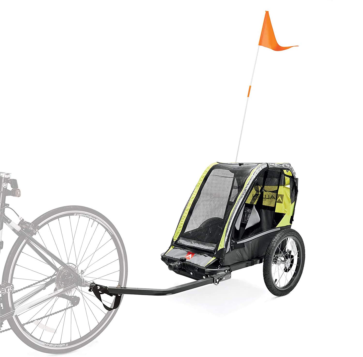 Allen Sports Deluxe 2-in-1 Bike Trailer & Jogging Stroller for Kids - Convertible Bicycle Cargo Carrier & Baby Stroller with Weather Shield - Perfect for Cycling, Running Errands & Outdoor Family Adventures