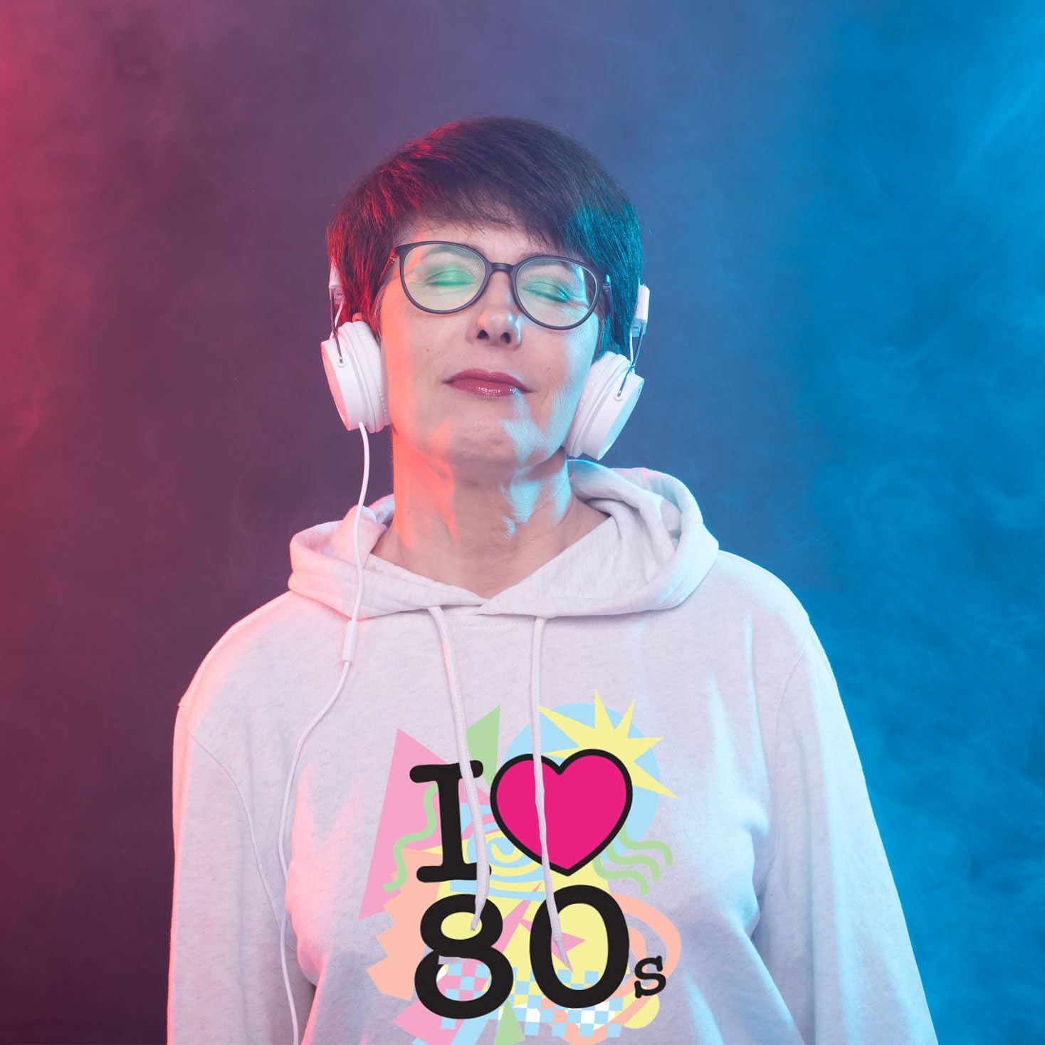 Lepni.me Vintage 80s Hoodie Sweatshirt - Retro Old School Band Concert Merchandise | Soft Unisex Pullover for Music Lovers, Casual Wear & Concert Outfits