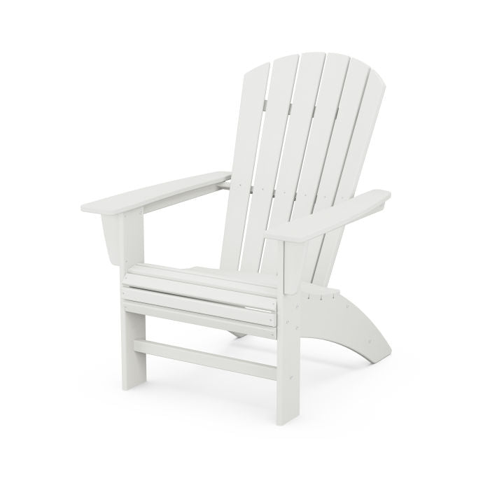POLYWOOD Nautical Curveback Adirondack Chair - Durable Outdoor Furniture for Patio, Poolside & Beach - Weather-Resistant Plastic Adirondack Chair for Garden, Deck & Backyard Relaxation