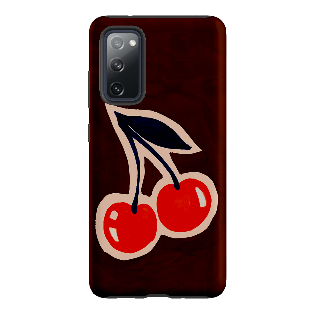 Premium Shockproof Cherry Pattern Phone Case for iPhone & Samsung - Trendy & Durable Protection for Everyday Use & Outdoor Activities