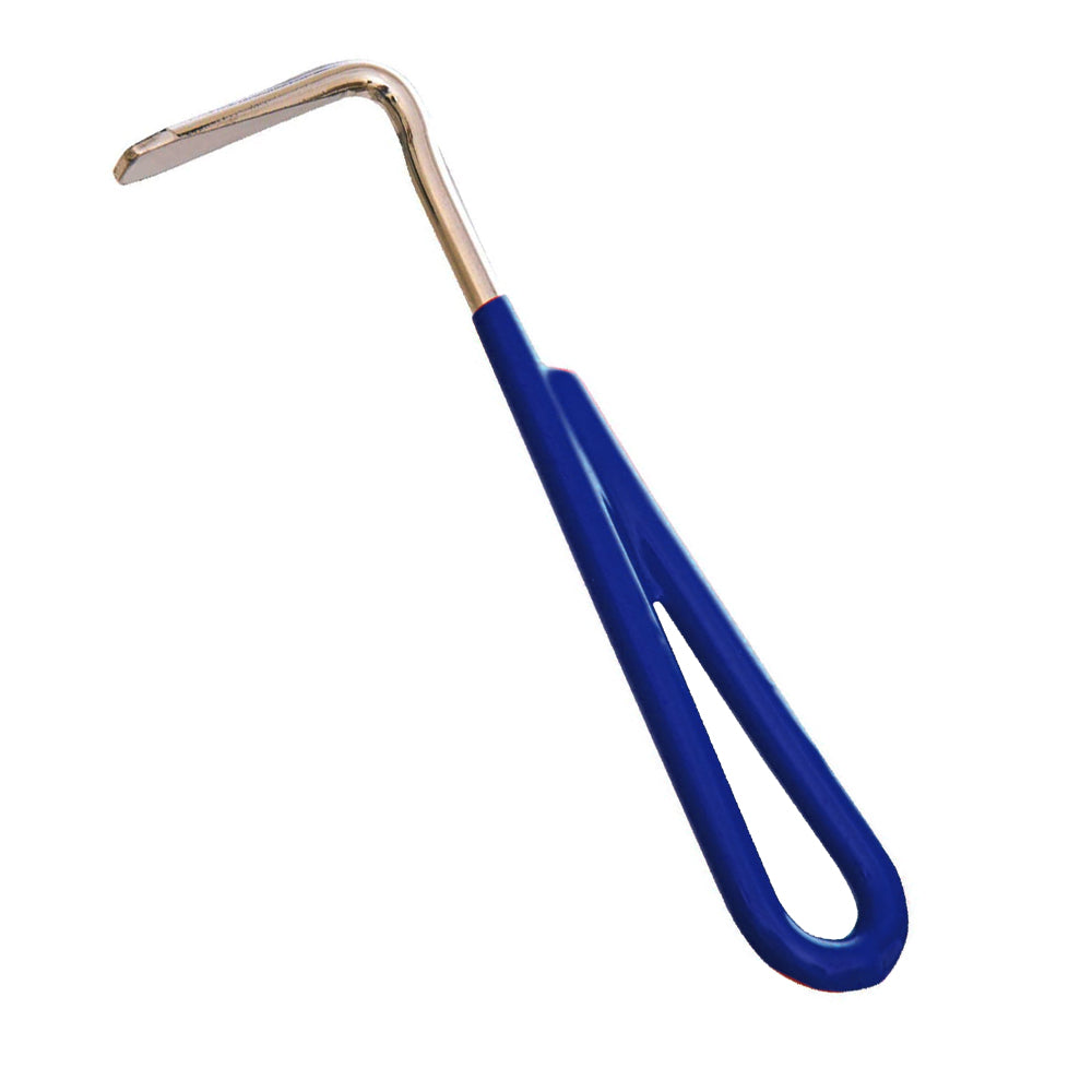 Hilason 5 1/2 Inch Hoof Pick with Comfortable Vinyl Coated Handle - Essential Grooming Tool for Horses, Ponies & Donkeys - Perfect for Stable, Barn & Trail Riding Care