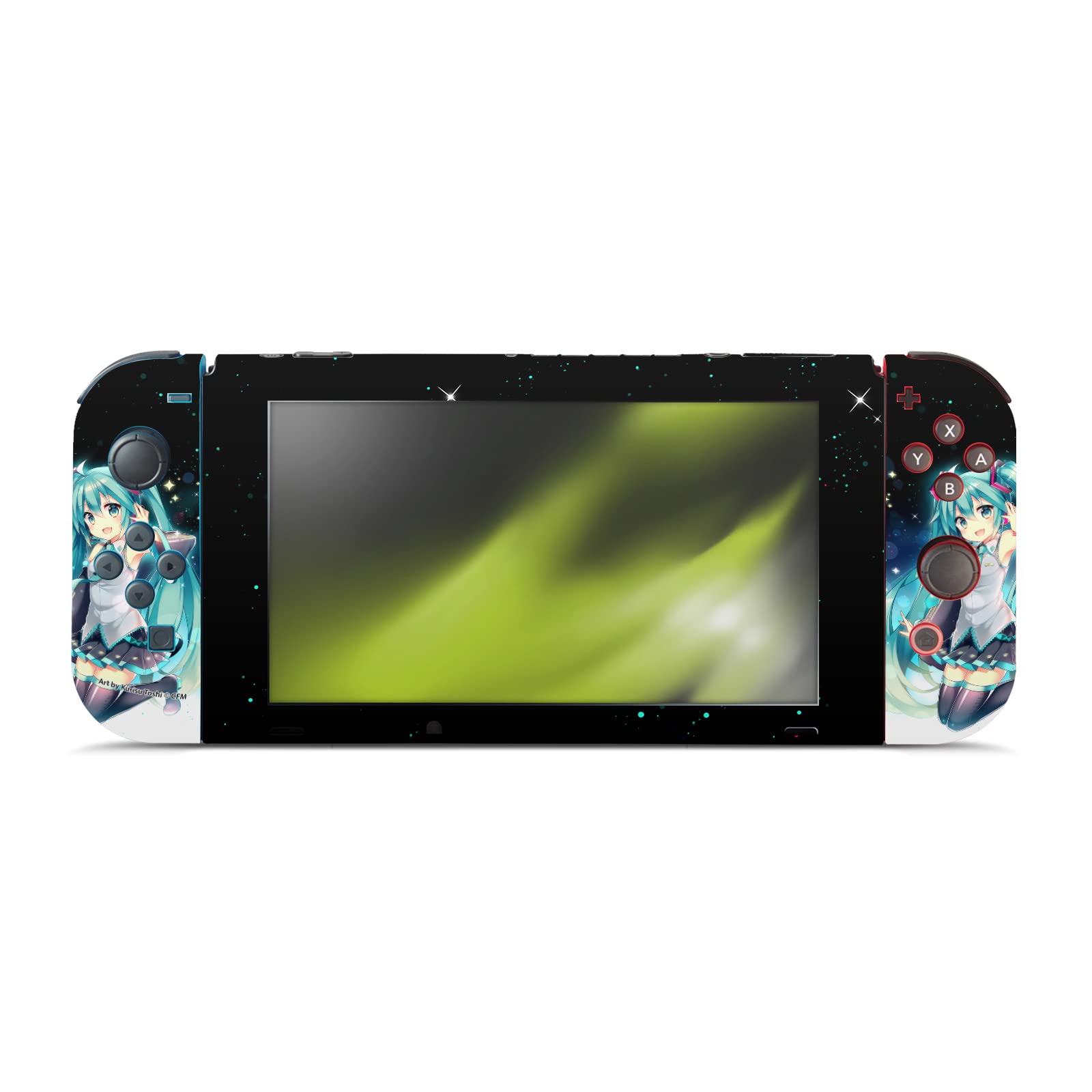 Officially Licensed Hatsune Miku Night Sky Vinyl Sticker Decal for Nintendo Switch - Matte Finish Gaming Skin Compatible with Switch Console, Dock & Joy-Con Controllers - Perfect for Anime Fans & Gaming Accessories Collection
