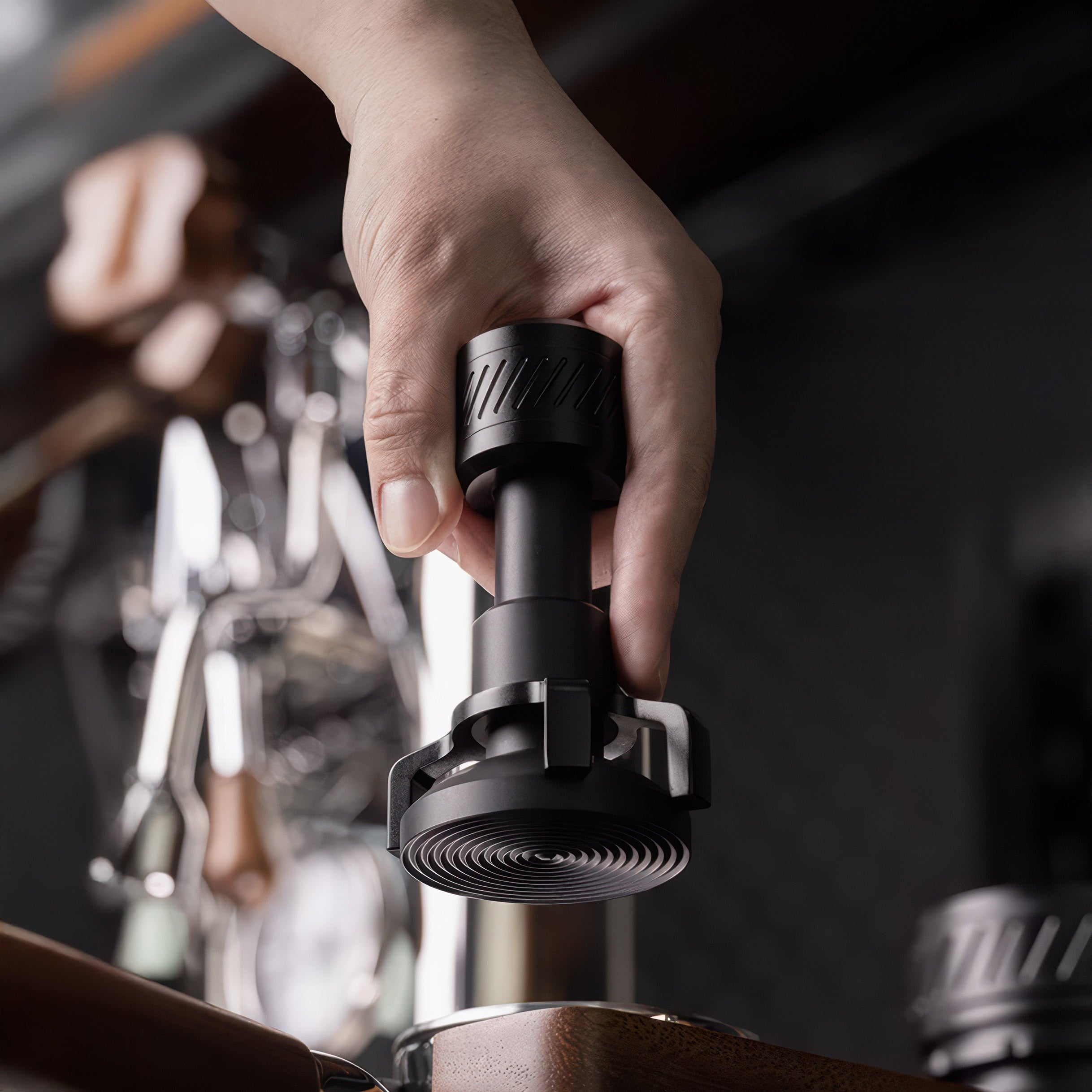 Premium Thor Adjustable Pressure Coffee Tamper - 58mm Stainless Steel Espresso Tamping Tool with Ergonomic Handle for Baristas & Home Brewing - Perfect for Espresso Machines & Coffee Shops