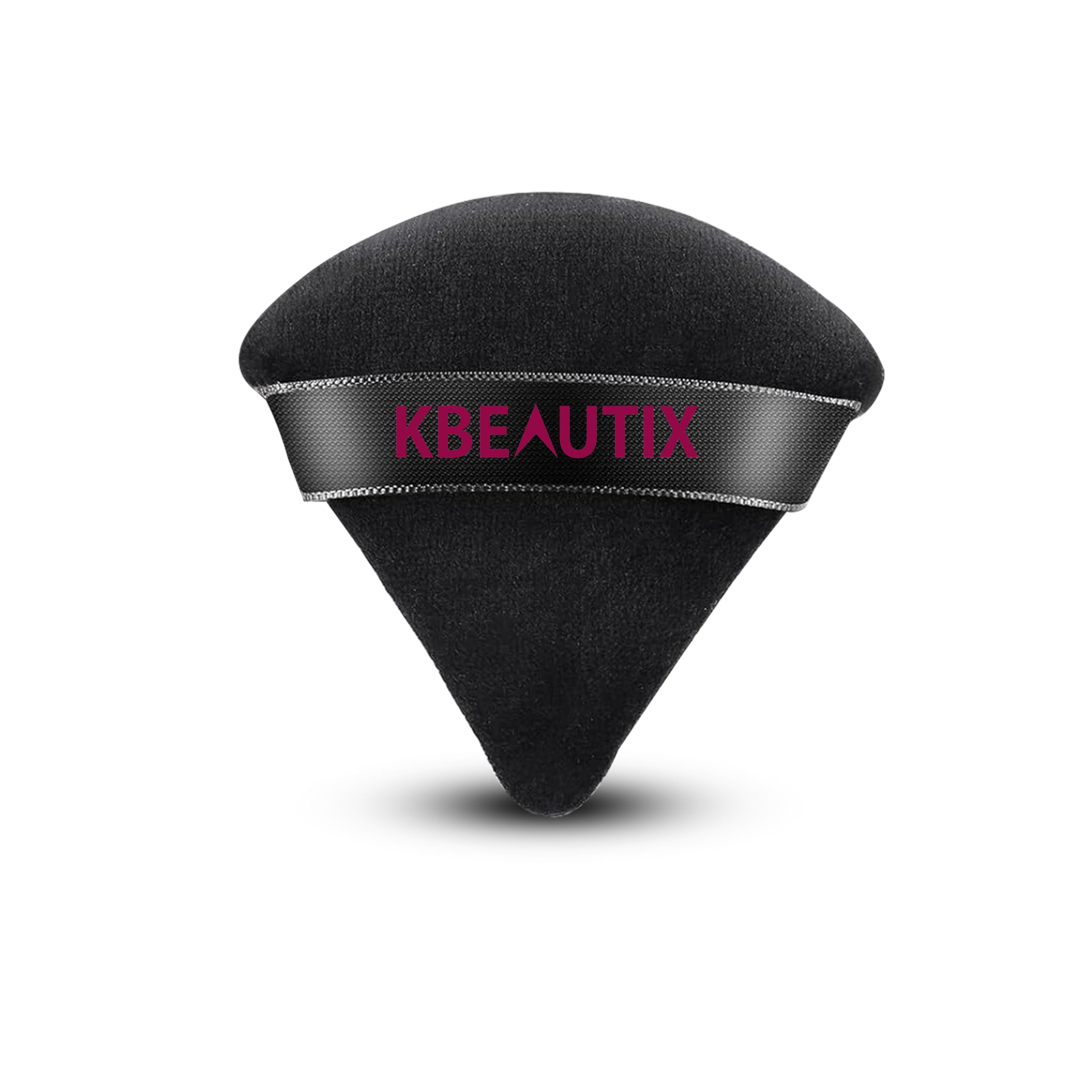 KBEAUTIX Soft Velour Triangle Makeup Powder Puff - Reusable Pressed Powder Applicator for Face & Setting Powder | Perfect for Travel, Touch-Ups & Professional Makeup Application