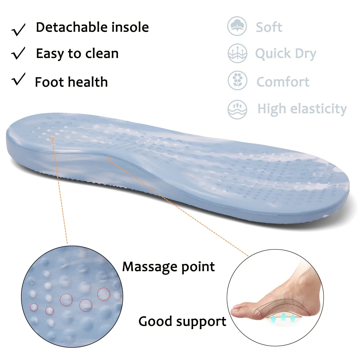 ChayChax Arch Support Clogs for Men & Women - Slip-On Garden Shoes with Removable Cushion Footbed - Comfortable Outdoor Beach Slippers for Walking, Gardening, and Relaxation