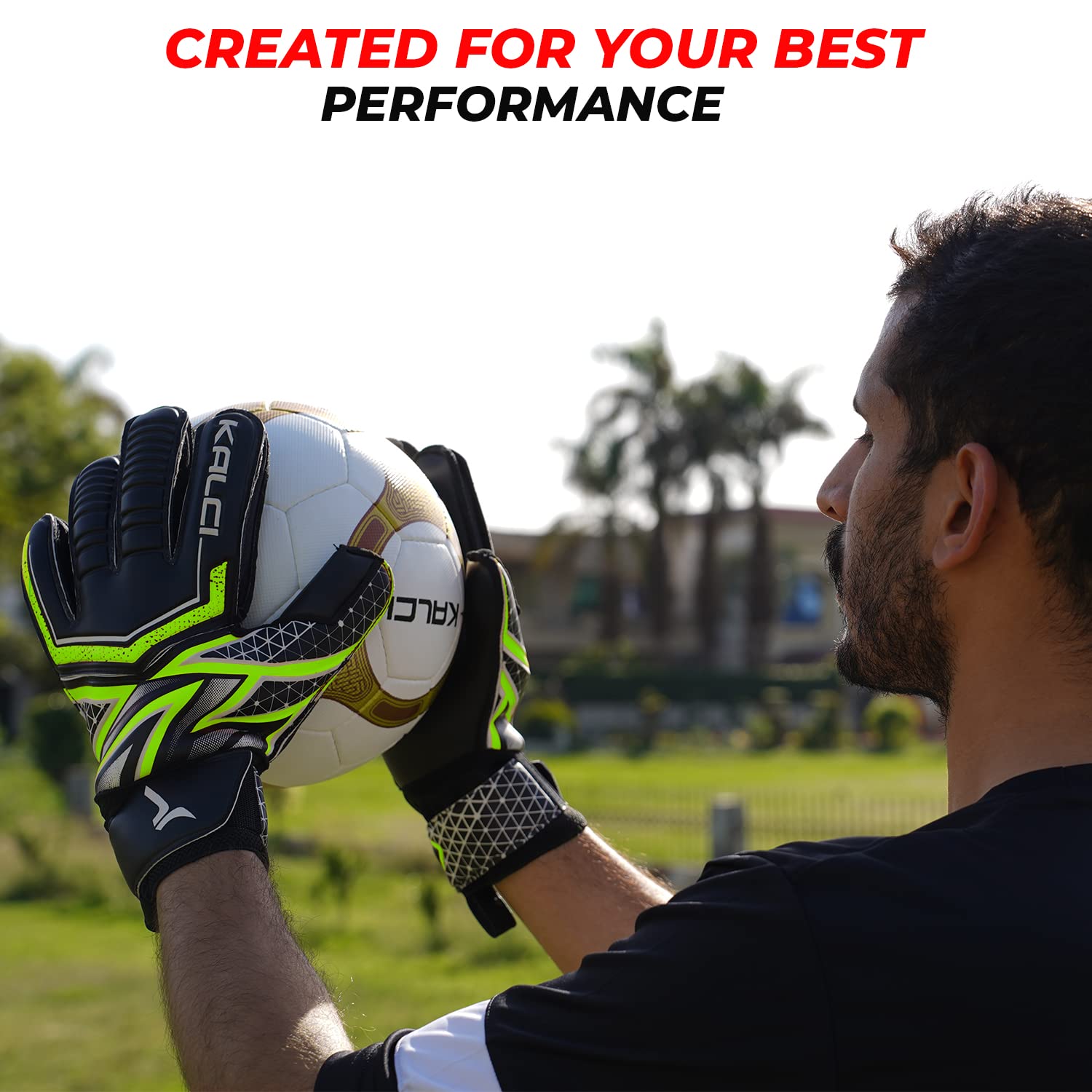 **Youth & Adult Goalkeeper Gloves with Finger Protection - Thick Latex Foam Padding for Soccer Training & Matches - Perfect for Men, Women & Junior Players (Ideal for Goalkeeping Practice, Games & Professional Matches)**