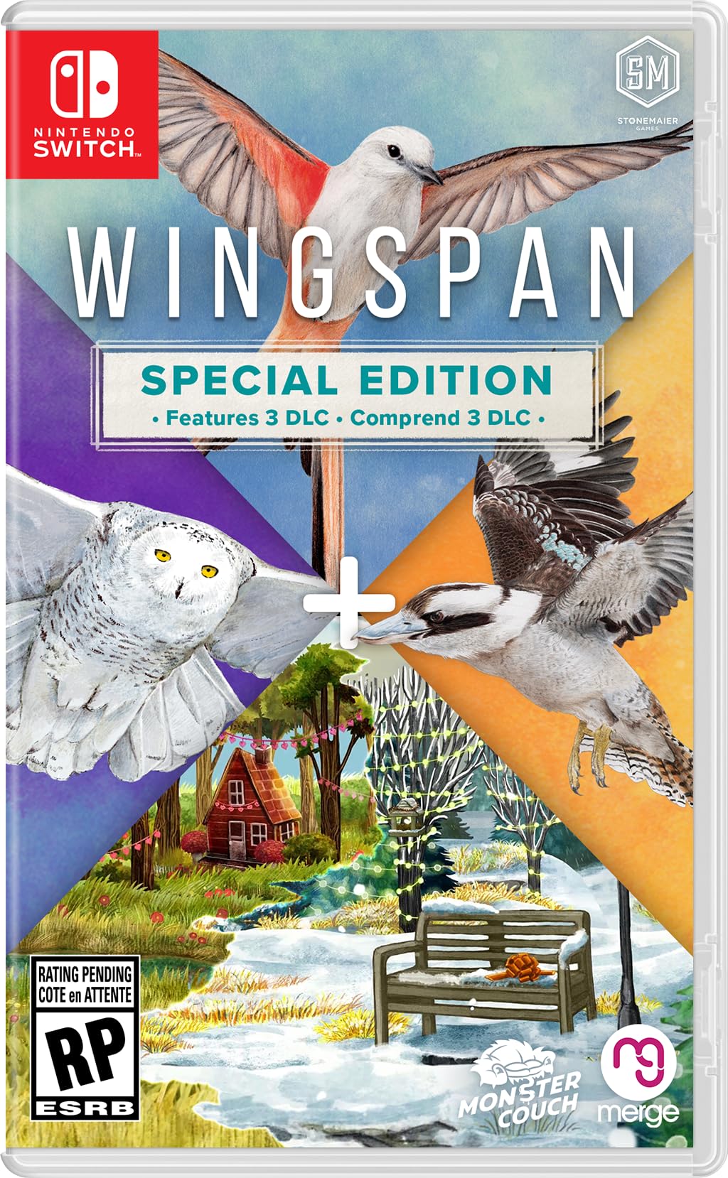 Wingspan Special Edition - Nintendo Switch Game - Relaxing Bird-Themed Strategy Board Game for Family & Friends Game Night