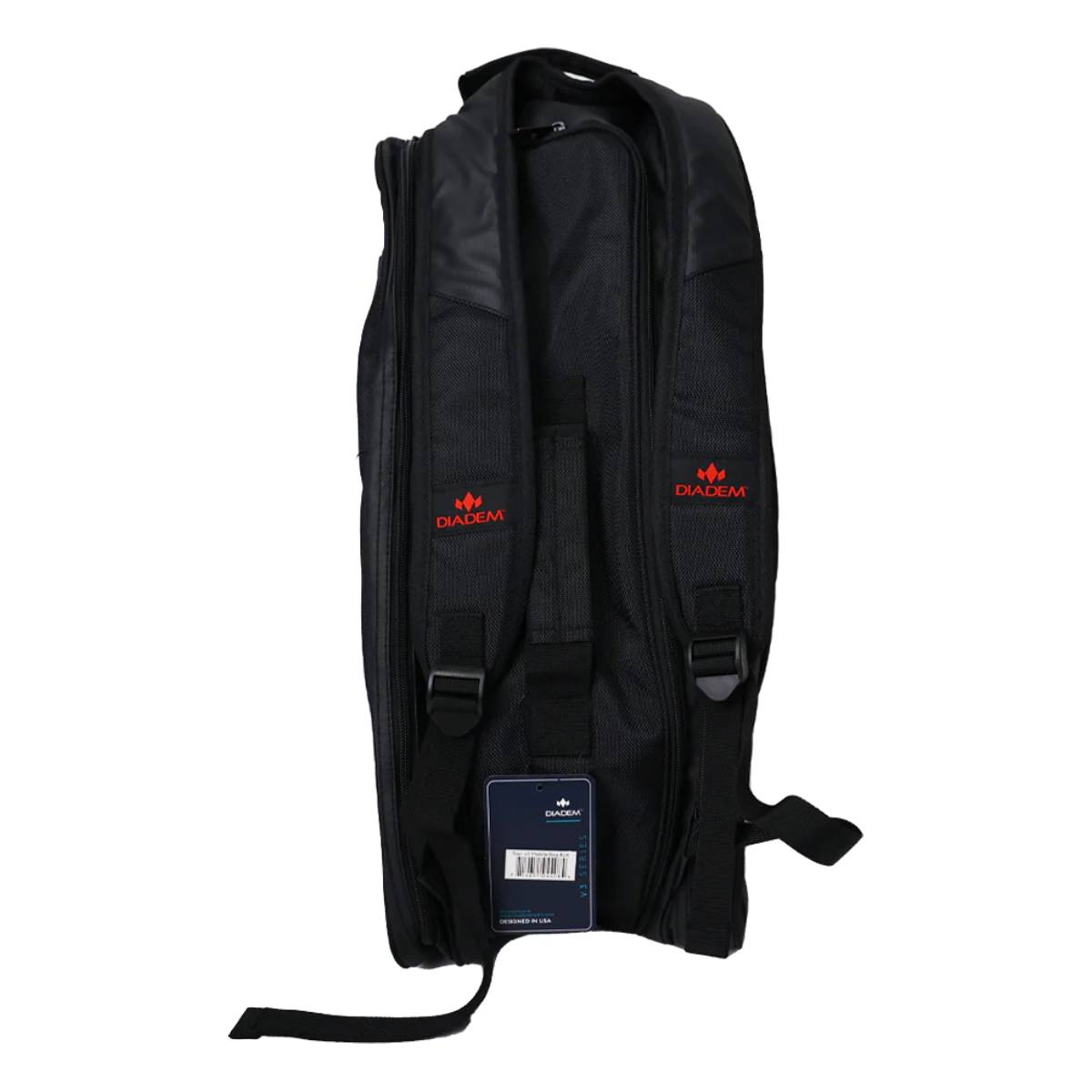 Diadem Tour V2 Pickleball Paddle Bag - Premium Tennis Racket Case for Pickleball Players (Black) | Perfect for Tournaments, Training & Court Storage