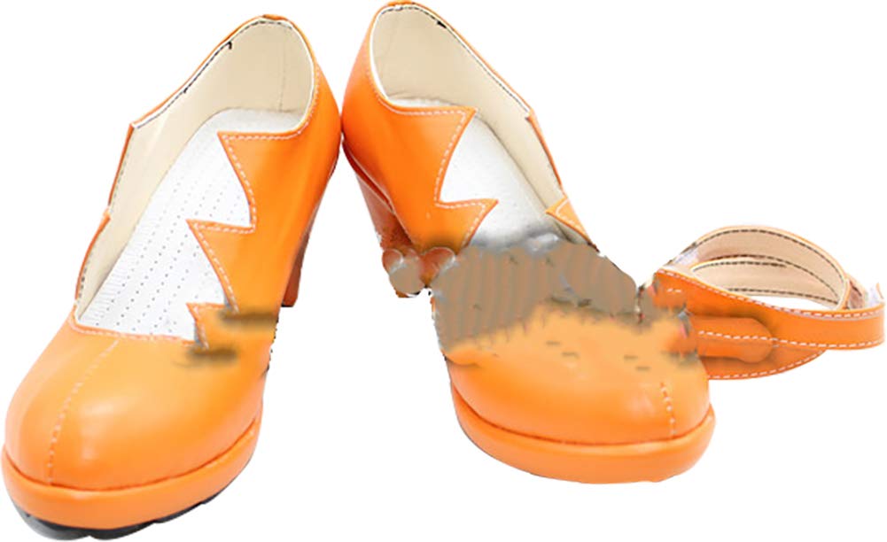 MINGCHUAN Orange Cosplay Boots for Diane from The Seven Deadly Sins - Anime Costume Shoes for Cosplay, Halloween, and Convention Outfits