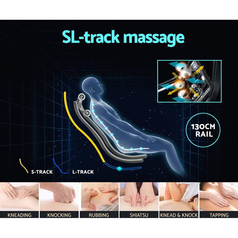 Livemor 4D Massage Chair with Electric Recliner - Full Body Shiatsu Massage for Home & Office - Perfect for Relaxation, Pain Relief and Stress Relief
