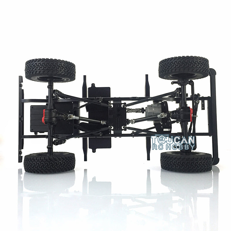 1/10 Scale D90 RC Rock Crawler Car - 4WD Off-Road Remote Control Truck with Metal Chassis, ESC, Servo Motor, LED Lights & Sound System - Perfect for Trail Crawling and Backyard Rock Climbing Adventures