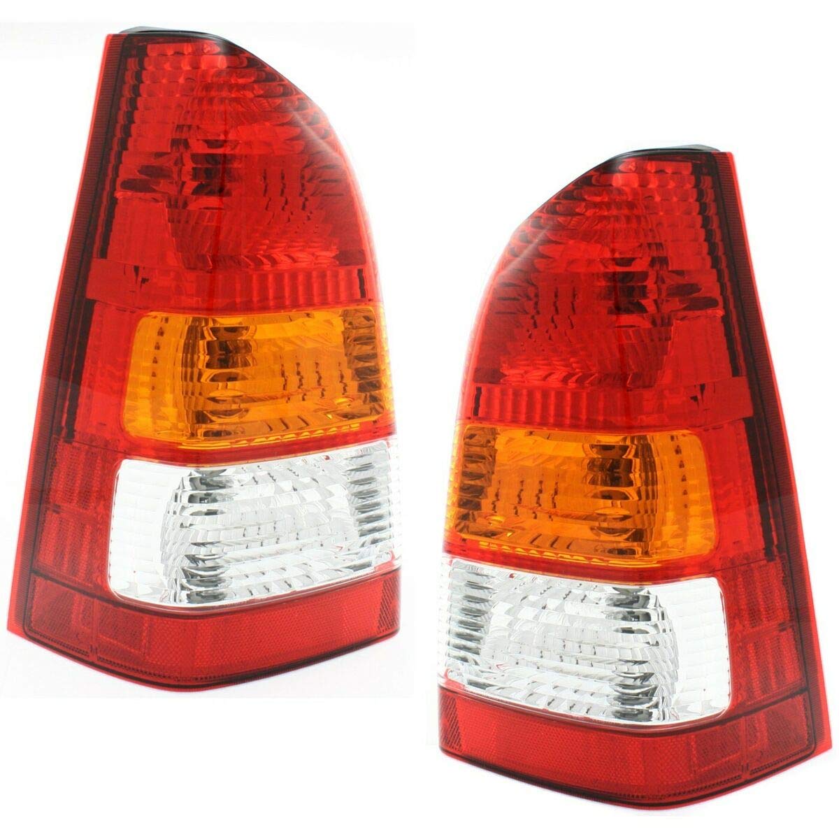 Replacement Set of 2 Tail Lights Lamps for Driver & Passenger Side - MA2800115 & MA2801115 Pair | Perfect for Car Safety & Night Driving