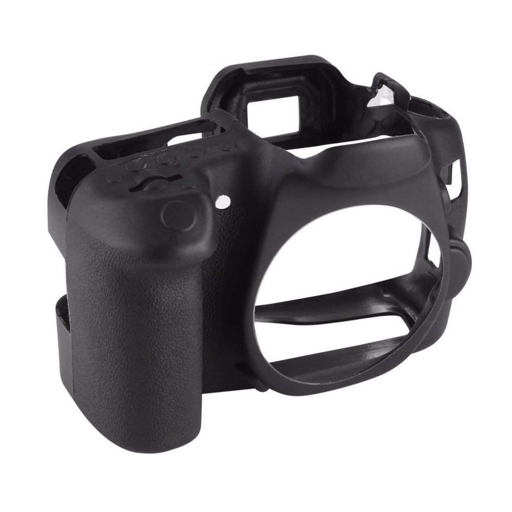 Professional Waterproof Silicone Camera Case for Canon EOS 70D DSLR - Shockproof Protective Cover with Anti-Slip Grip (Black) - Ideal for Outdoor Photography, Travel & Adventure Shooting