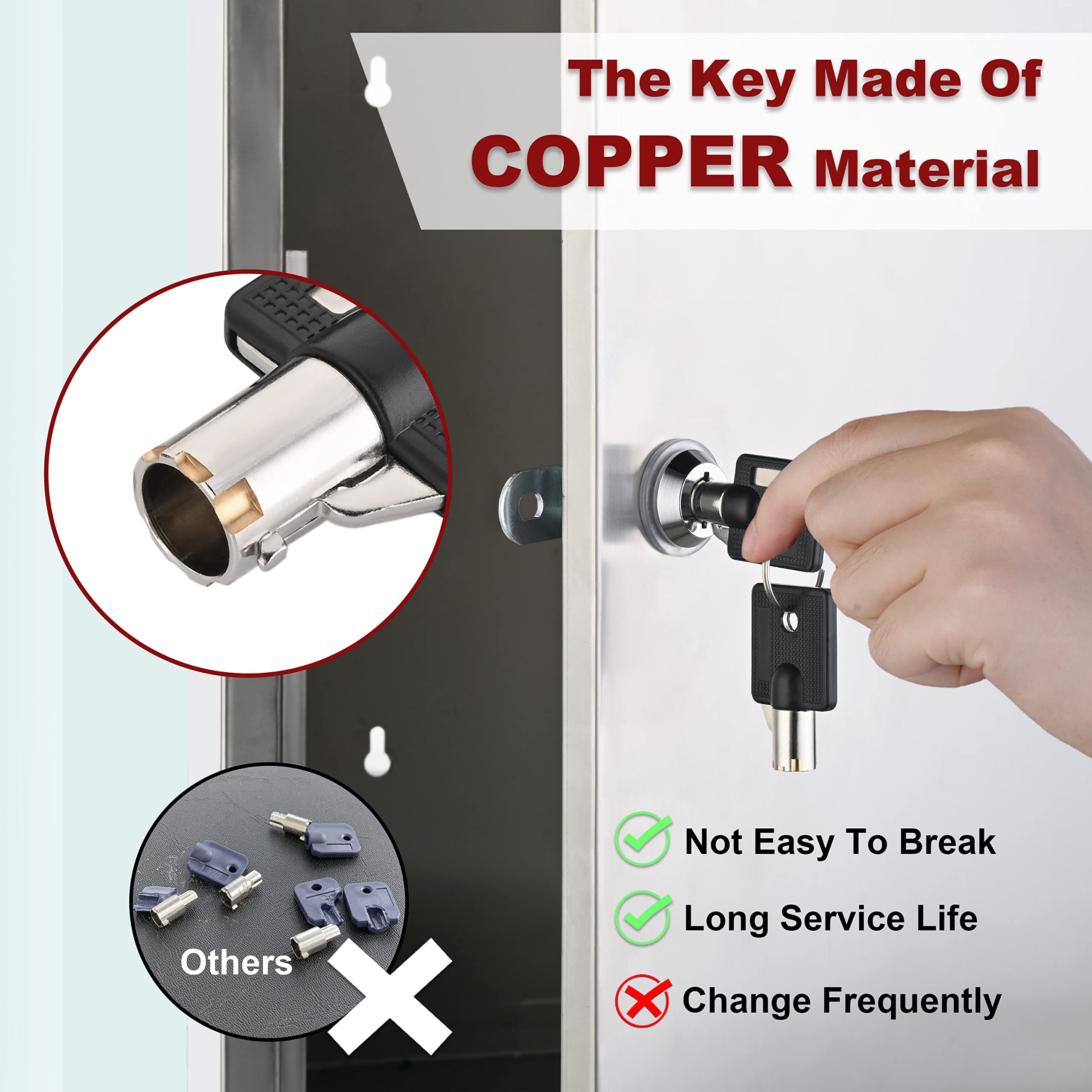 2023 RV Storage Door Locks - 1-1/8